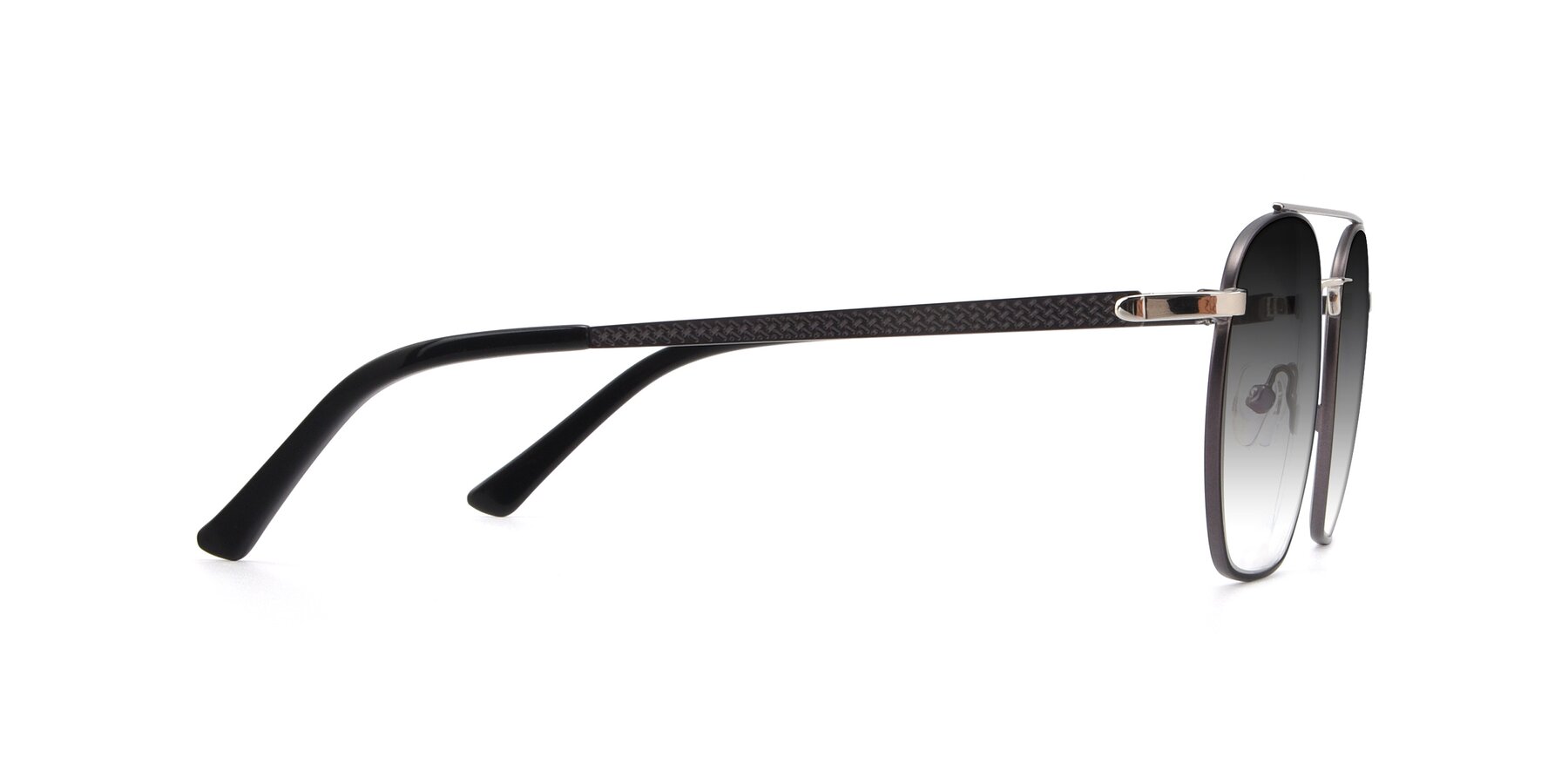Side of 9425 in Black-Silver with Gray Gradient Lenses