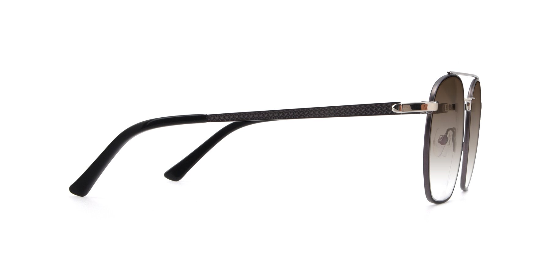 Side of 9425 in Black-Silver with Brown Gradient Lenses