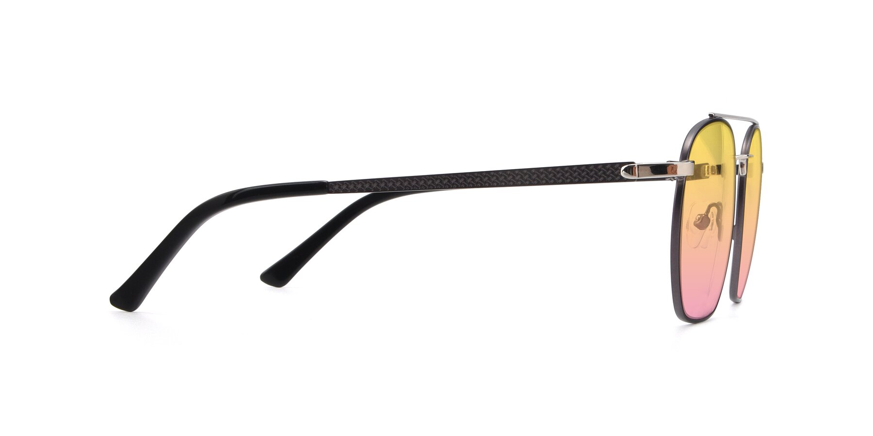 Side of 9425 in Black-Silver with Yellow / Pink Gradient Lenses