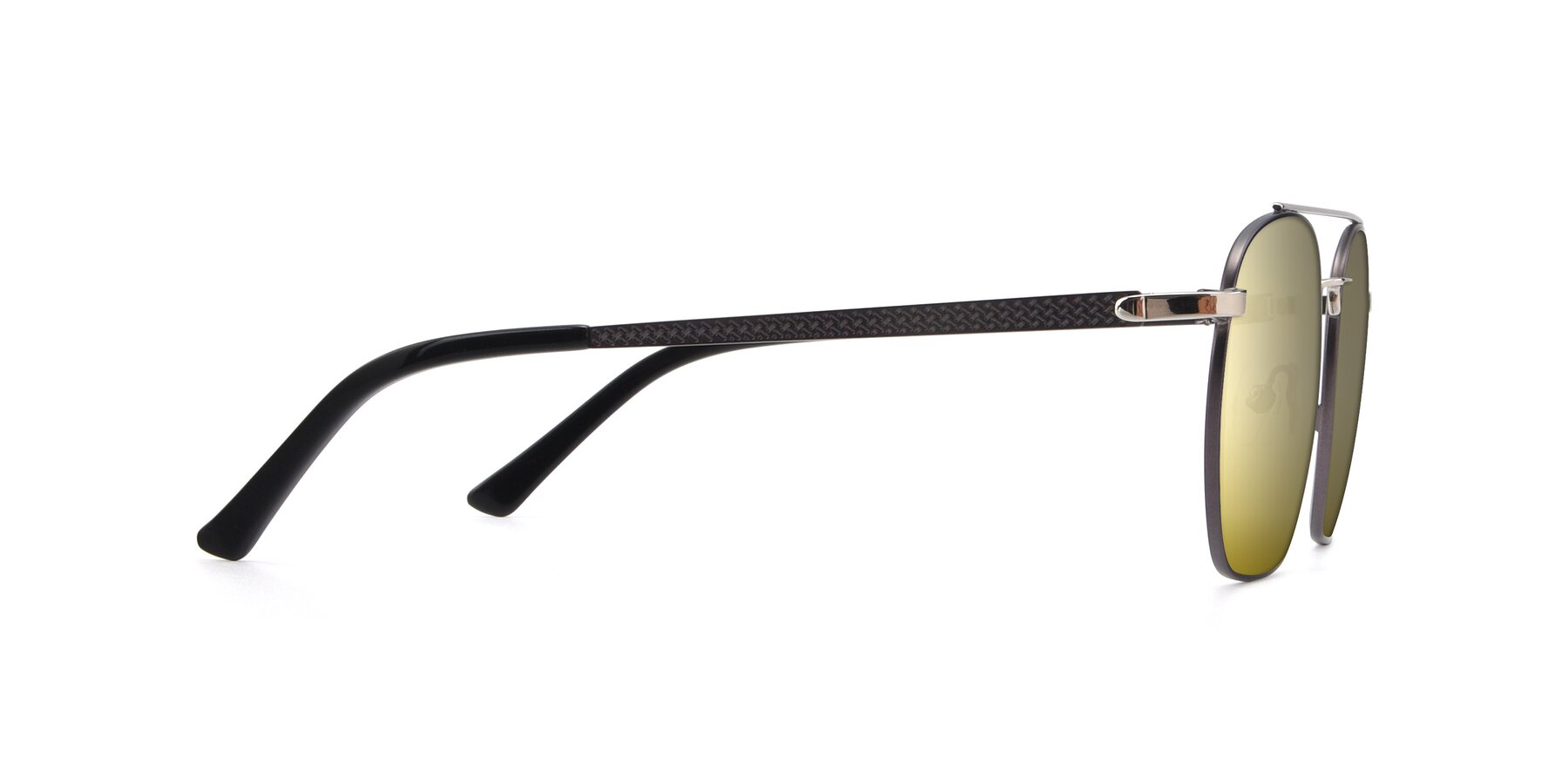 Side of 9425 in Black-Silver with Gold Mirrored Lenses