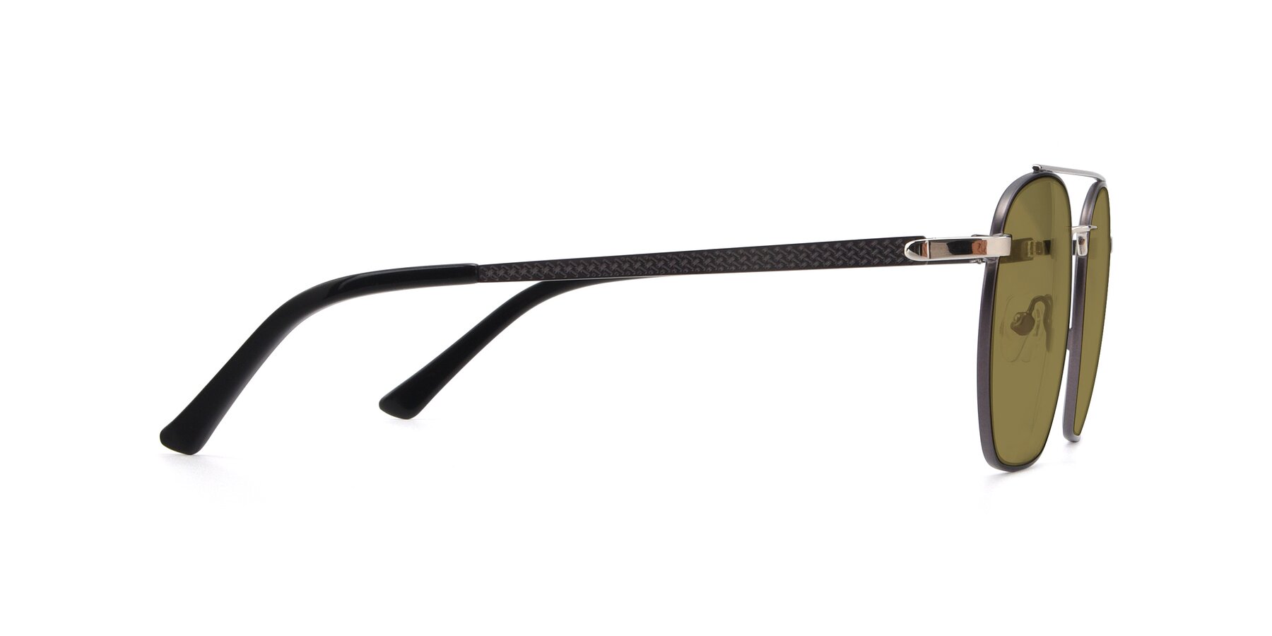 Side of 9425 in Black-Silver with Brown Polarized Lenses