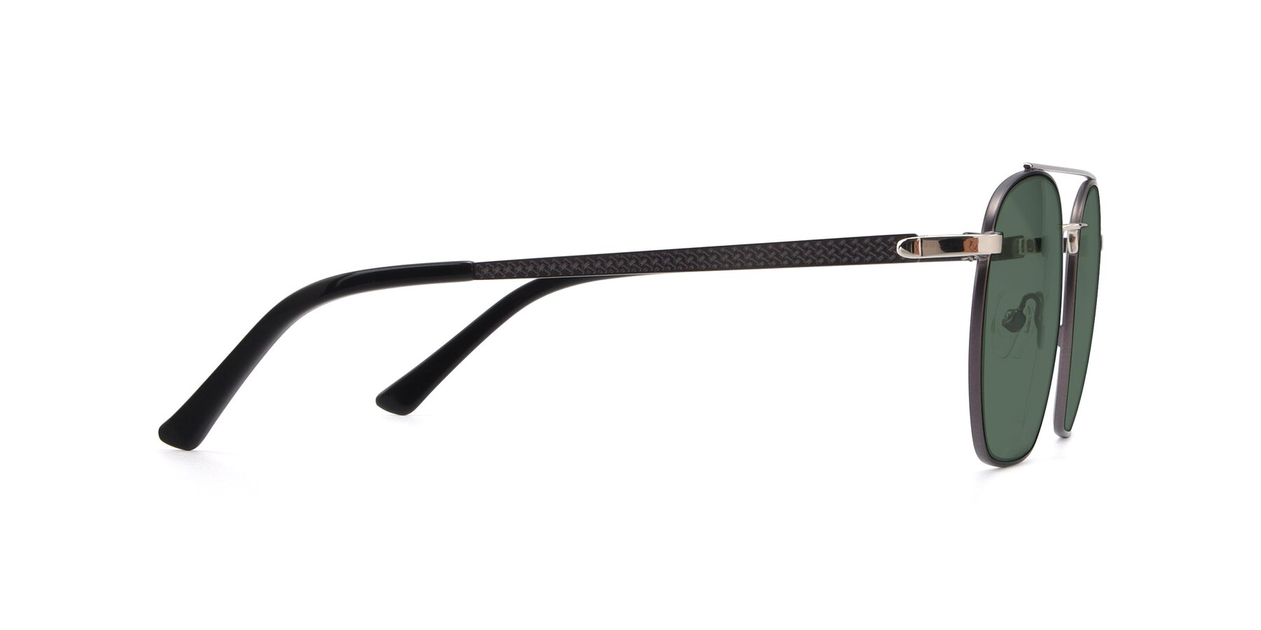 Side of 9425 in Black-Silver with Green Polarized Lenses