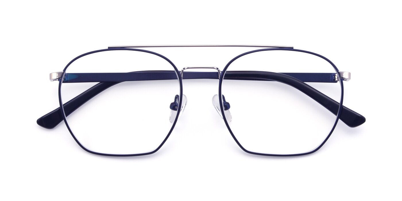 9425 - Blue / Silver Eyeglasses