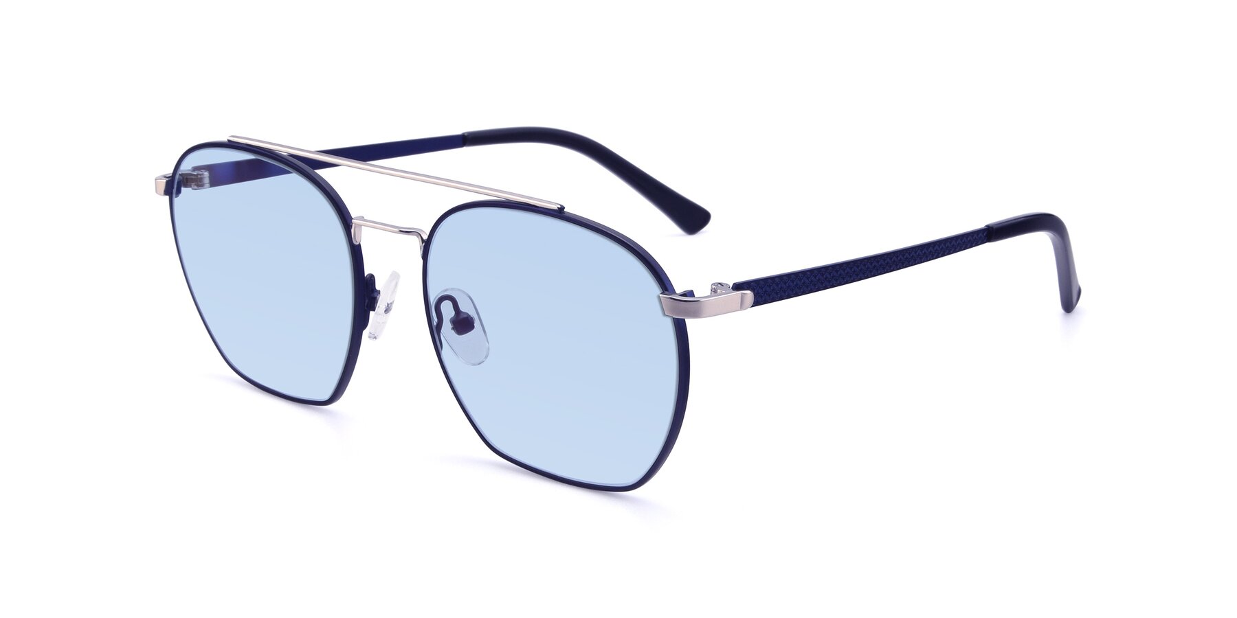 Angle of 9425 in Blue-Silver with Light Blue Tinted Lenses