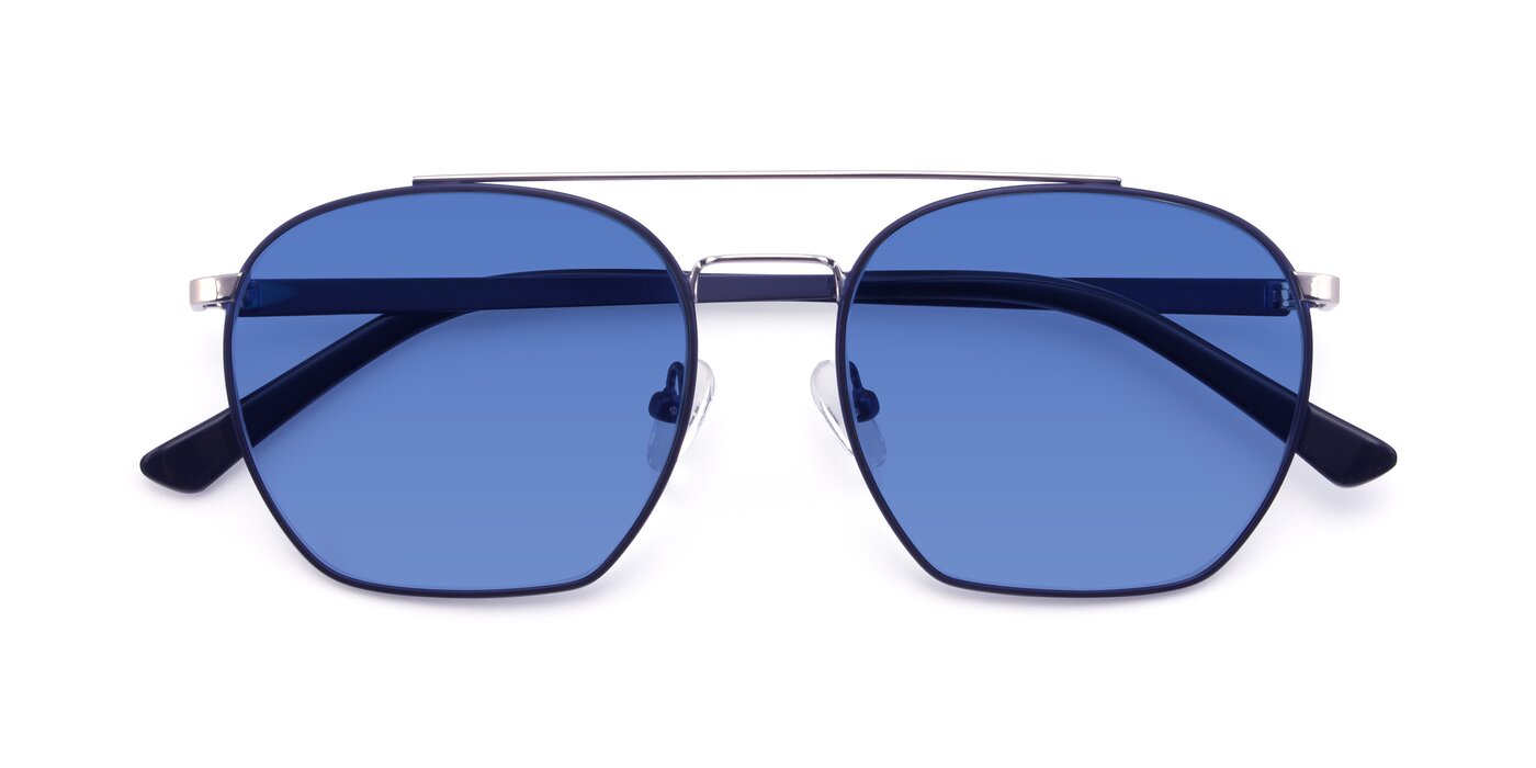 9425 - Blue / Silver Tinted Sunglasses