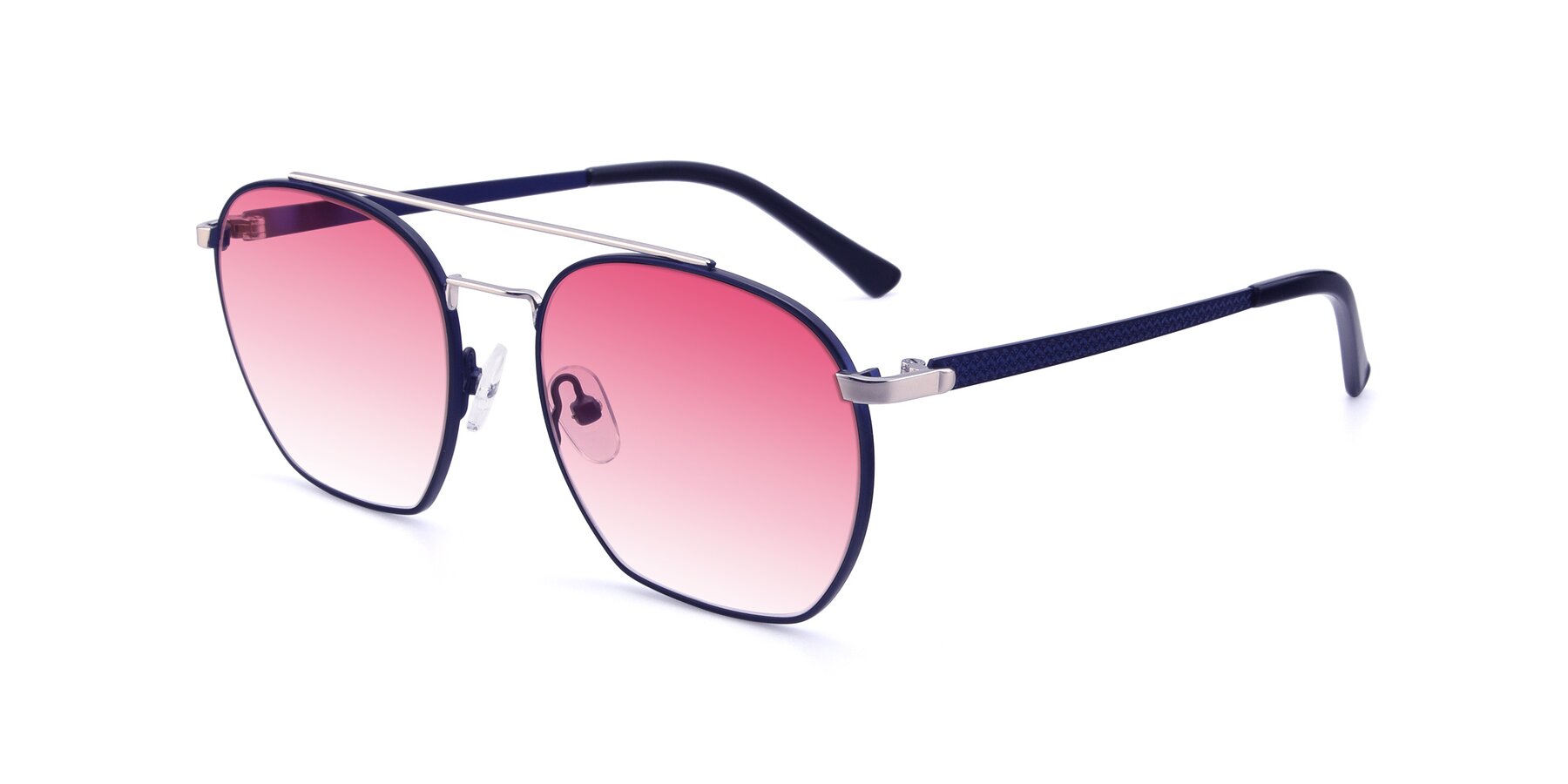 Angle of 9425 in Blue-Silver with Pink Gradient Lenses