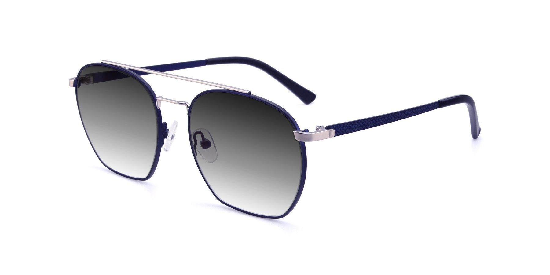 Angle of 9425 in Blue-Silver with Gray Gradient Lenses