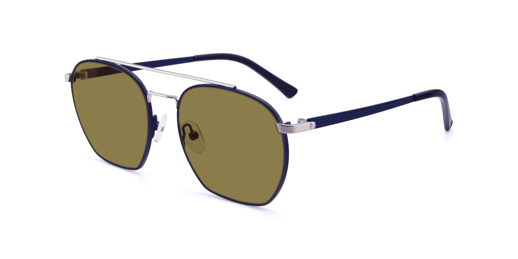 Angle of 9425 in Blue-Silver with Brown Polarized Lenses