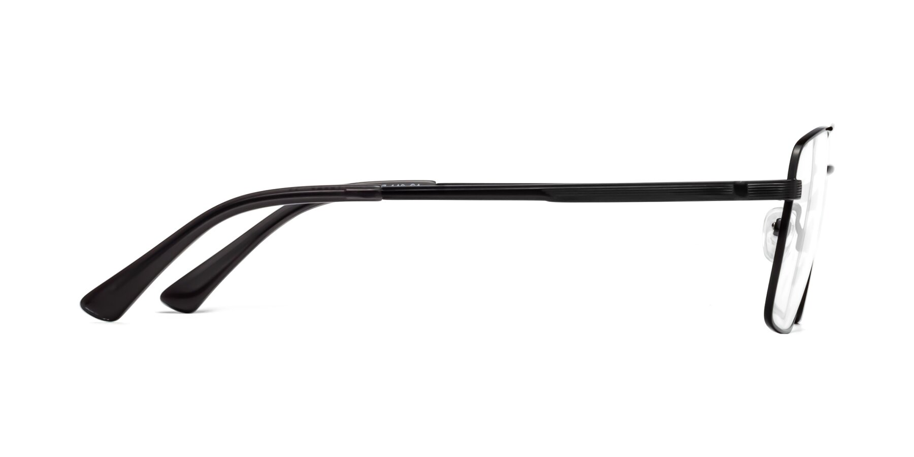Side of 9469 in Black with Clear Reading Eyeglass Lenses