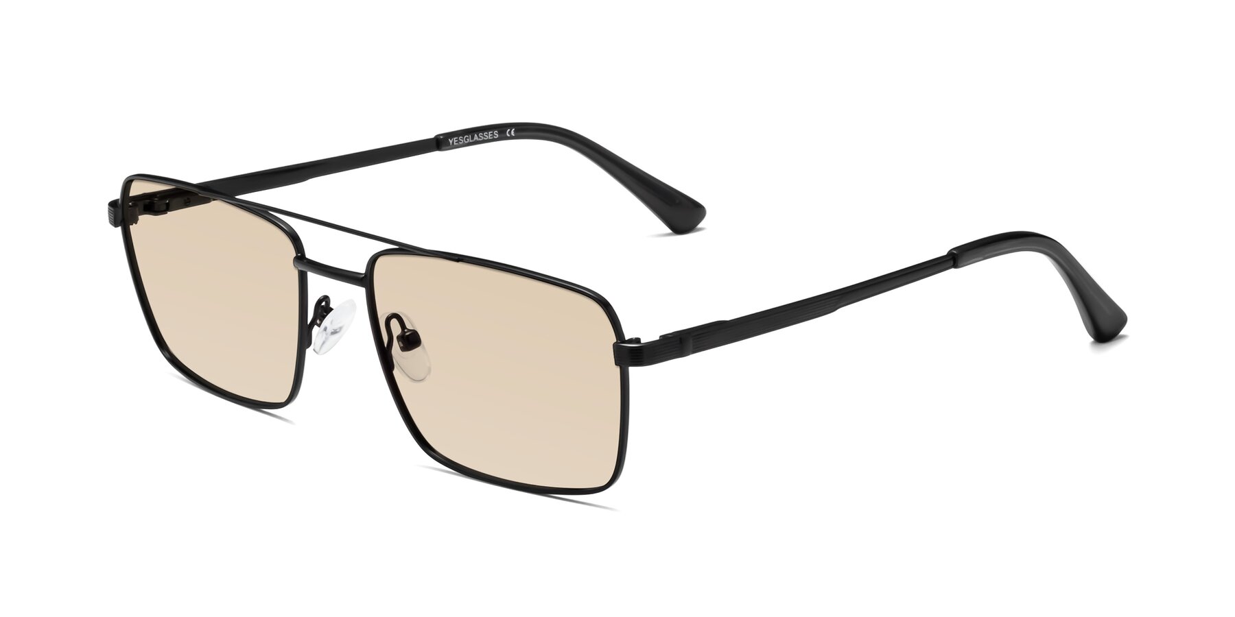 Angle of Beckum in Black with Light Brown Tinted Lenses