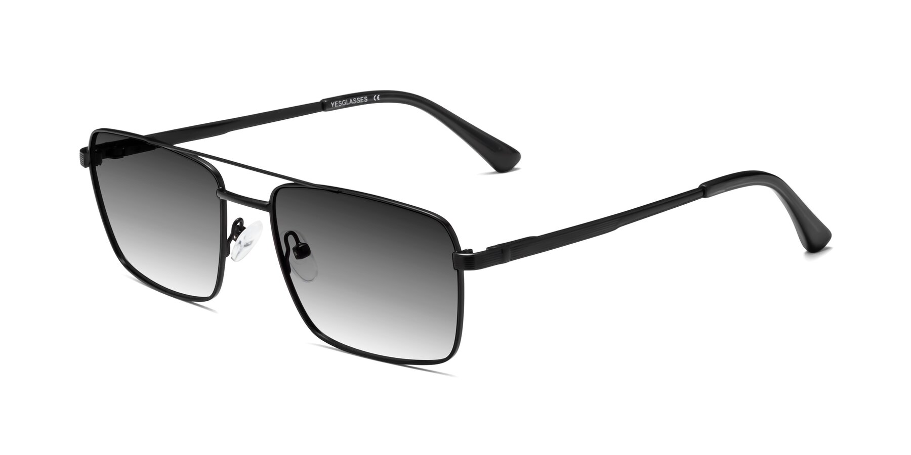 Angle of Beckum in Black with Gray Gradient Lenses