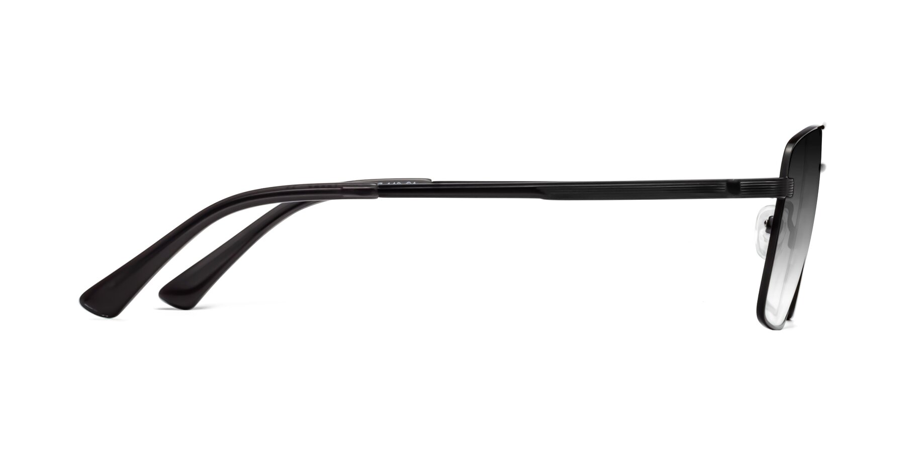 Side of Beckum in Black with Gray Gradient Lenses