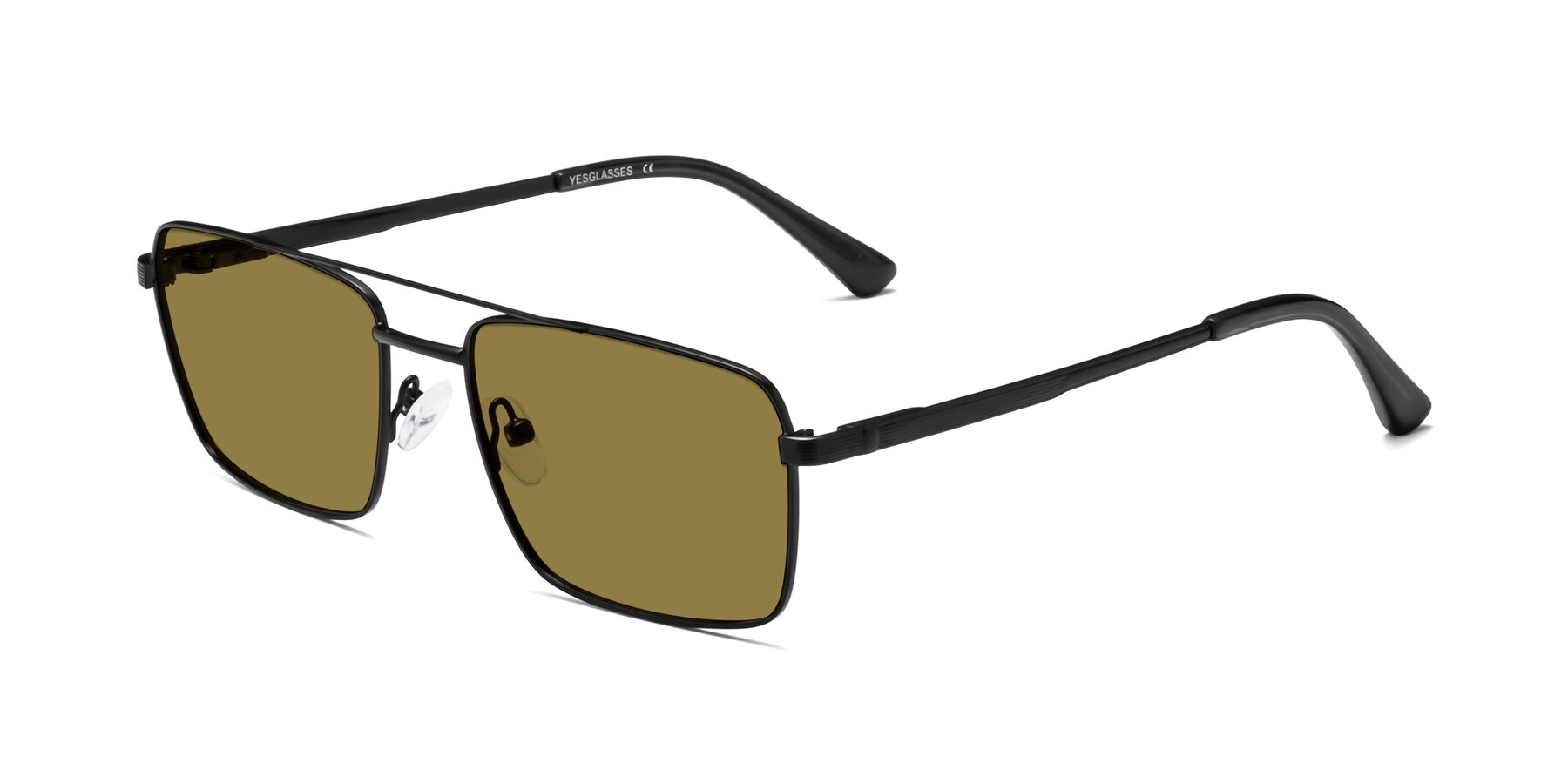 Angle of Beckum in Black with Brown Polarized Lenses