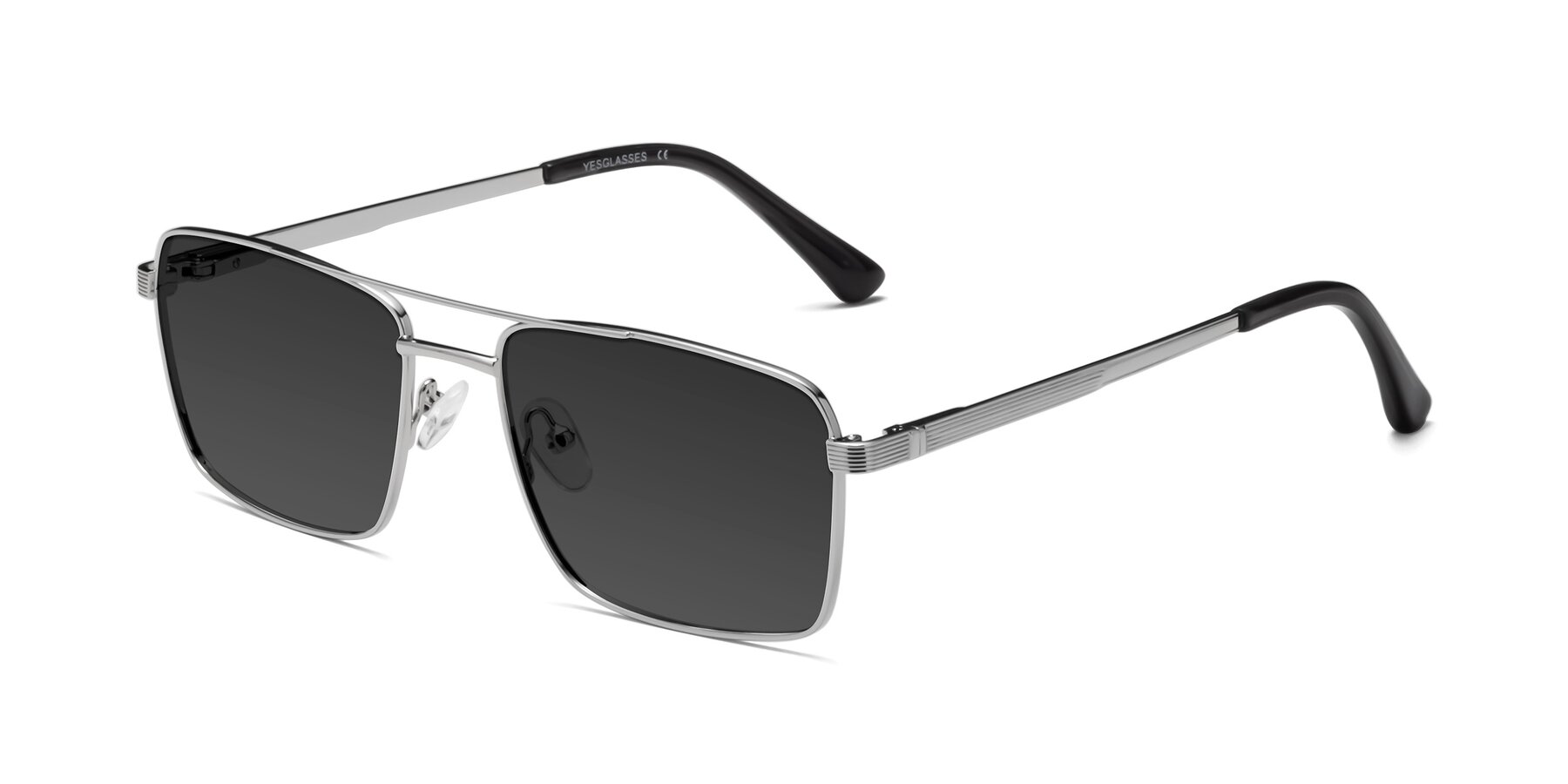 Angle of Beckum in Silver with Gray Tinted Lenses