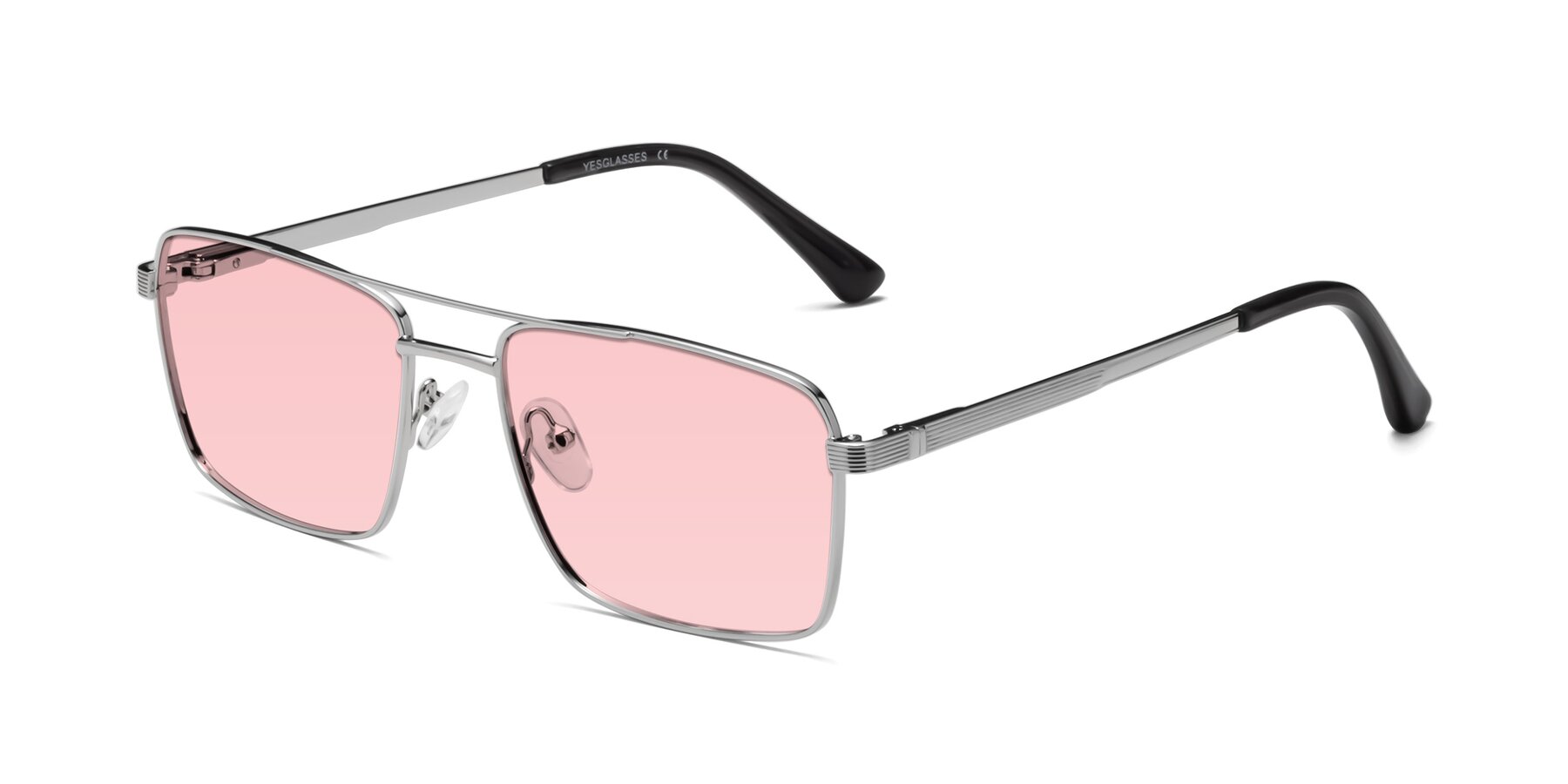 Angle of Beckum in Silver with Light Garnet Tinted Lenses