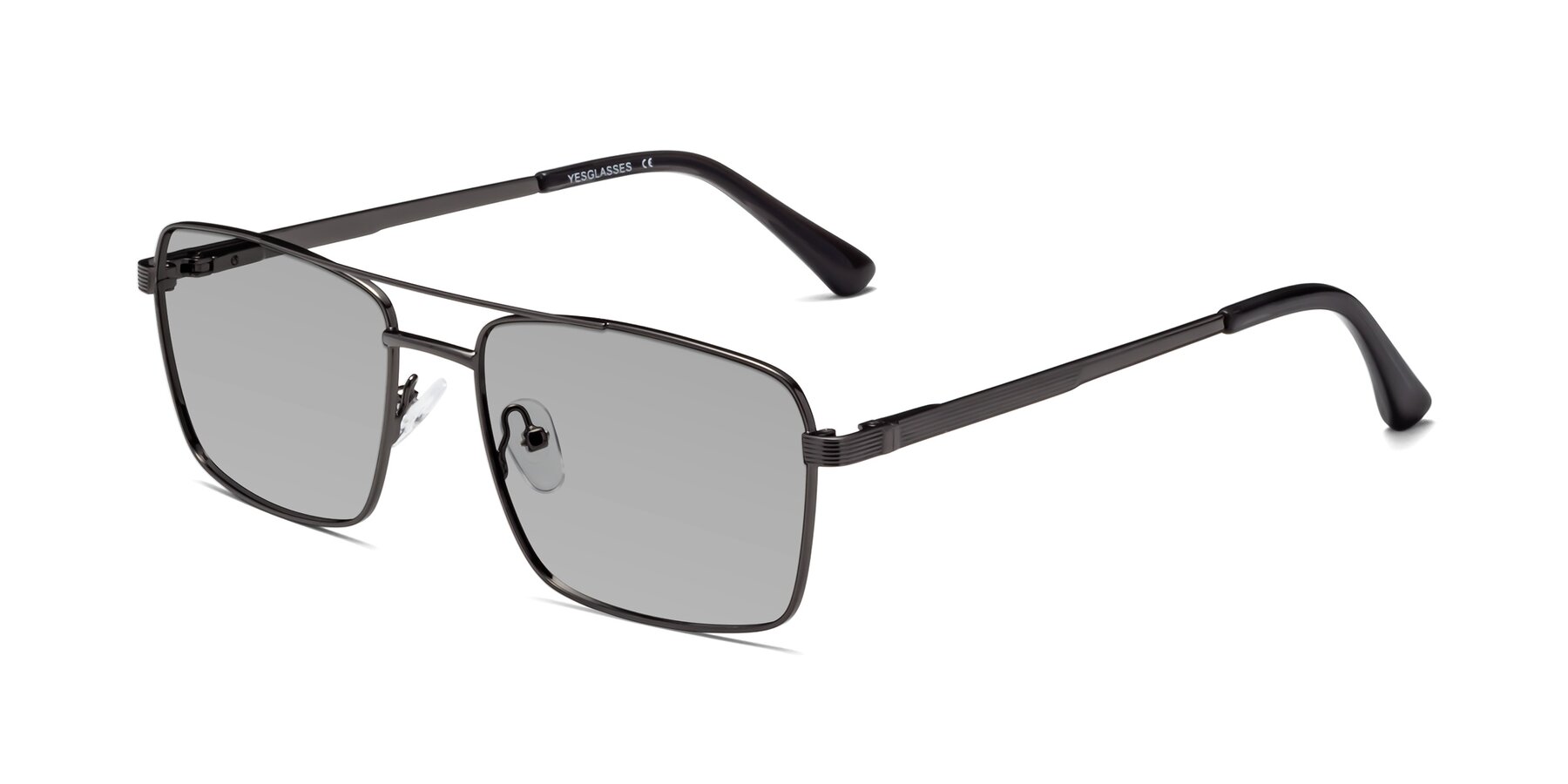 Angle of Beckum in Gunmetal with Light Gray Tinted Lenses