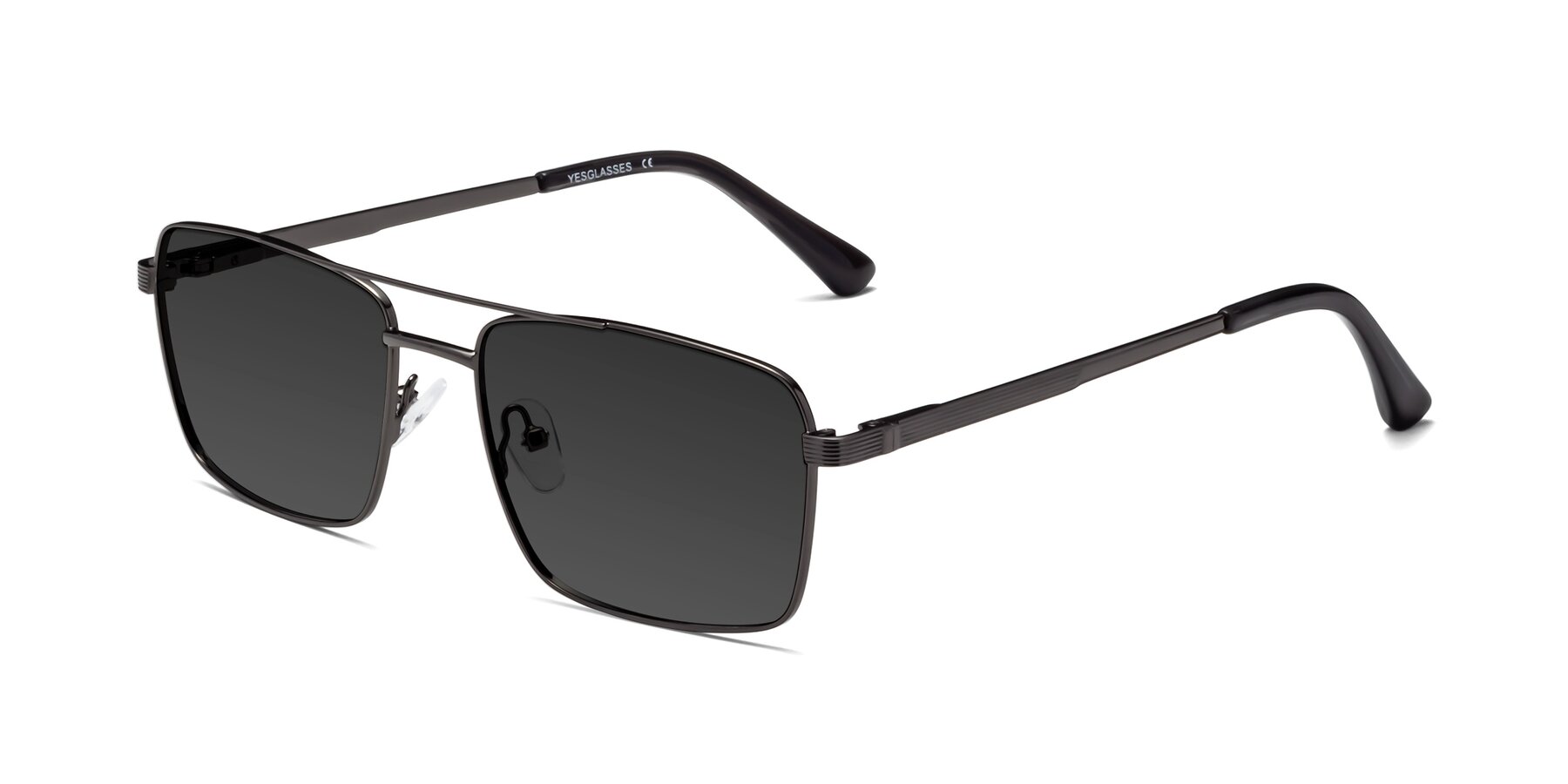 Angle of Beckum in Gunmetal with Gray Tinted Lenses