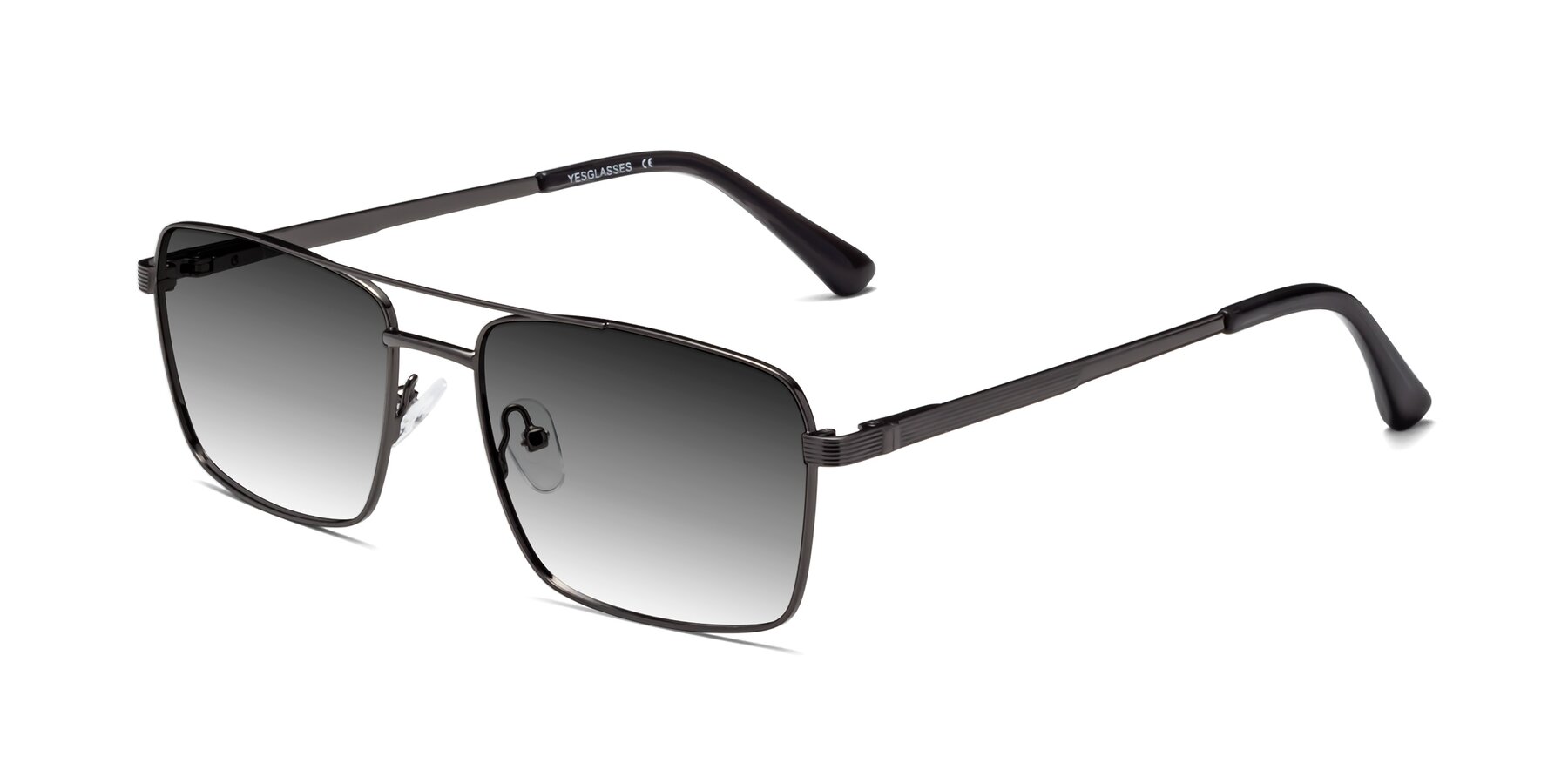 Angle of Beckum in Gunmetal with Gray Gradient Lenses