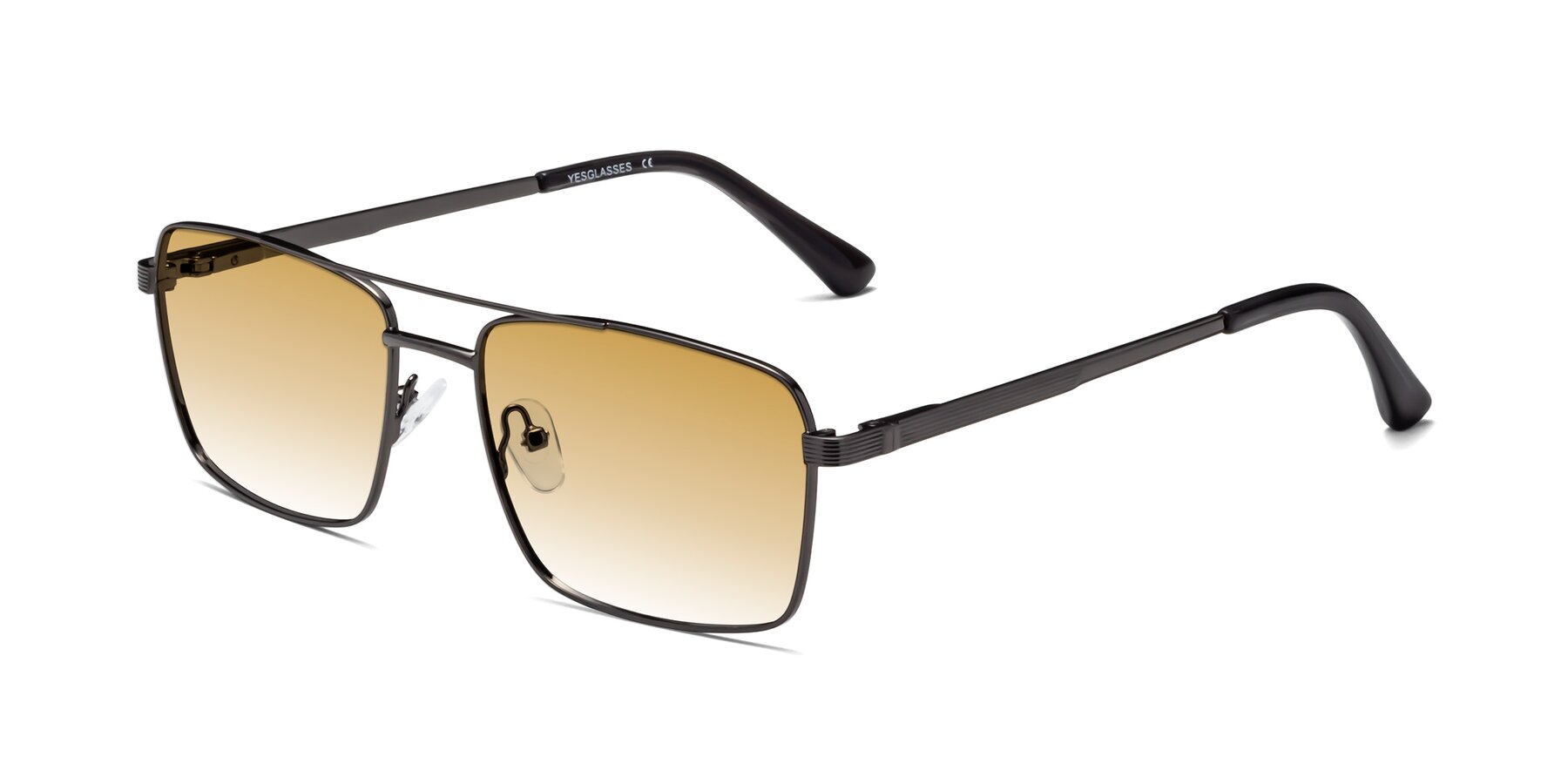 Angle of Beckum in Gunmetal with Champagne Gradient Lenses
