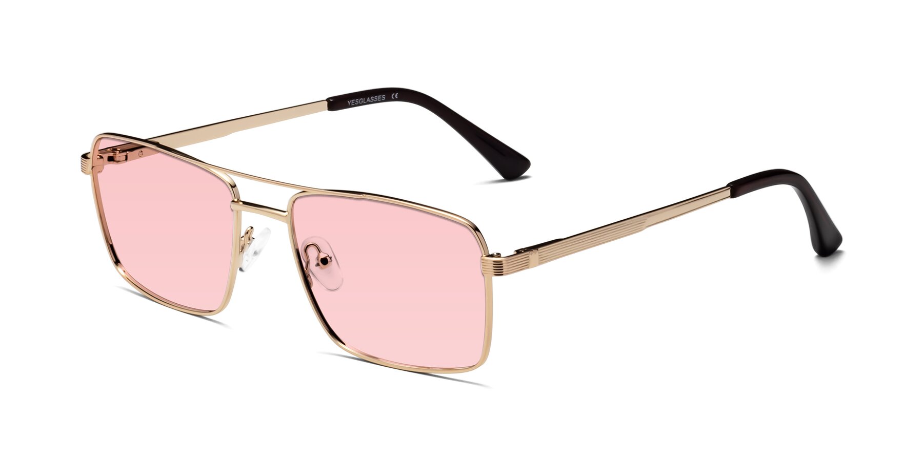 Angle of Beckum in Gold with Light Garnet Tinted Lenses