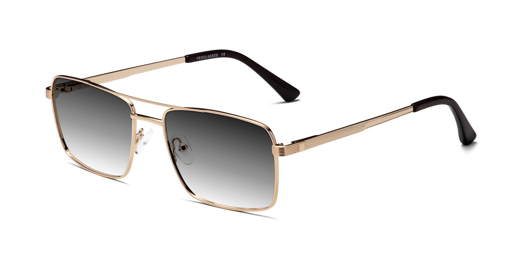 Angle of Beckum in Gold with Gray Gradient Lenses