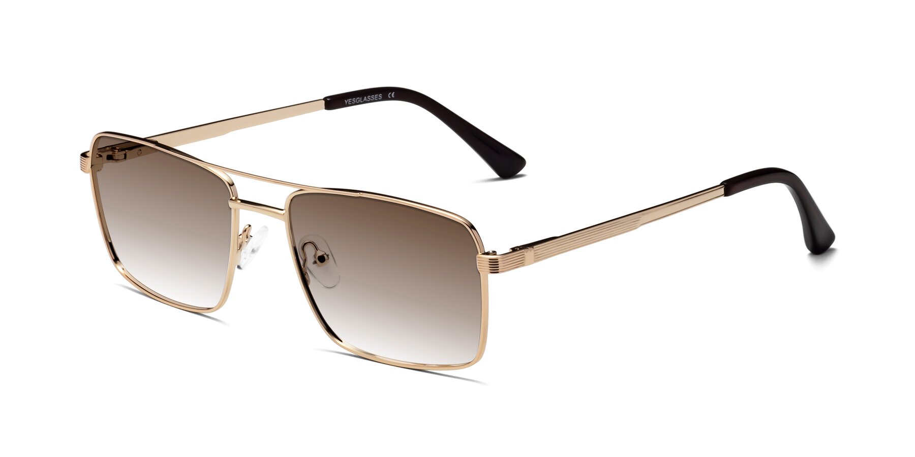 Angle of Beckum in Gold with Brown Gradient Lenses
