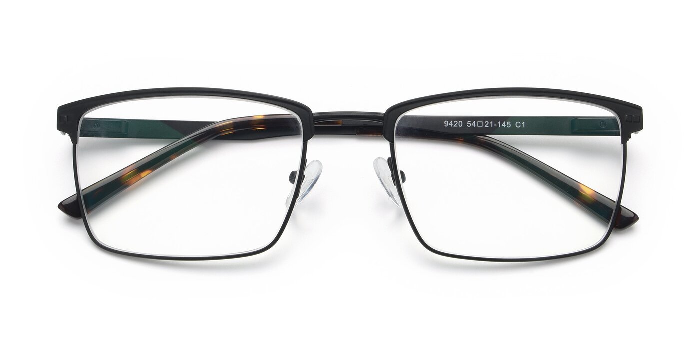 9420 - Matte Black Eyeglasses