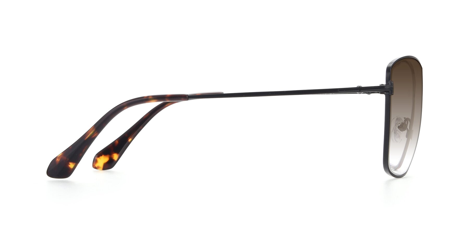 Side of 9412 in Black with Brown Gradient Lenses