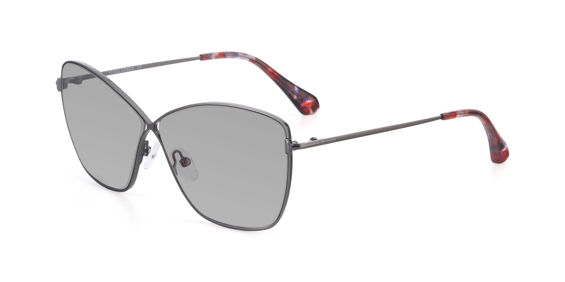 Angle of 9412 in Gunmetal with Light Gray Tinted Lenses