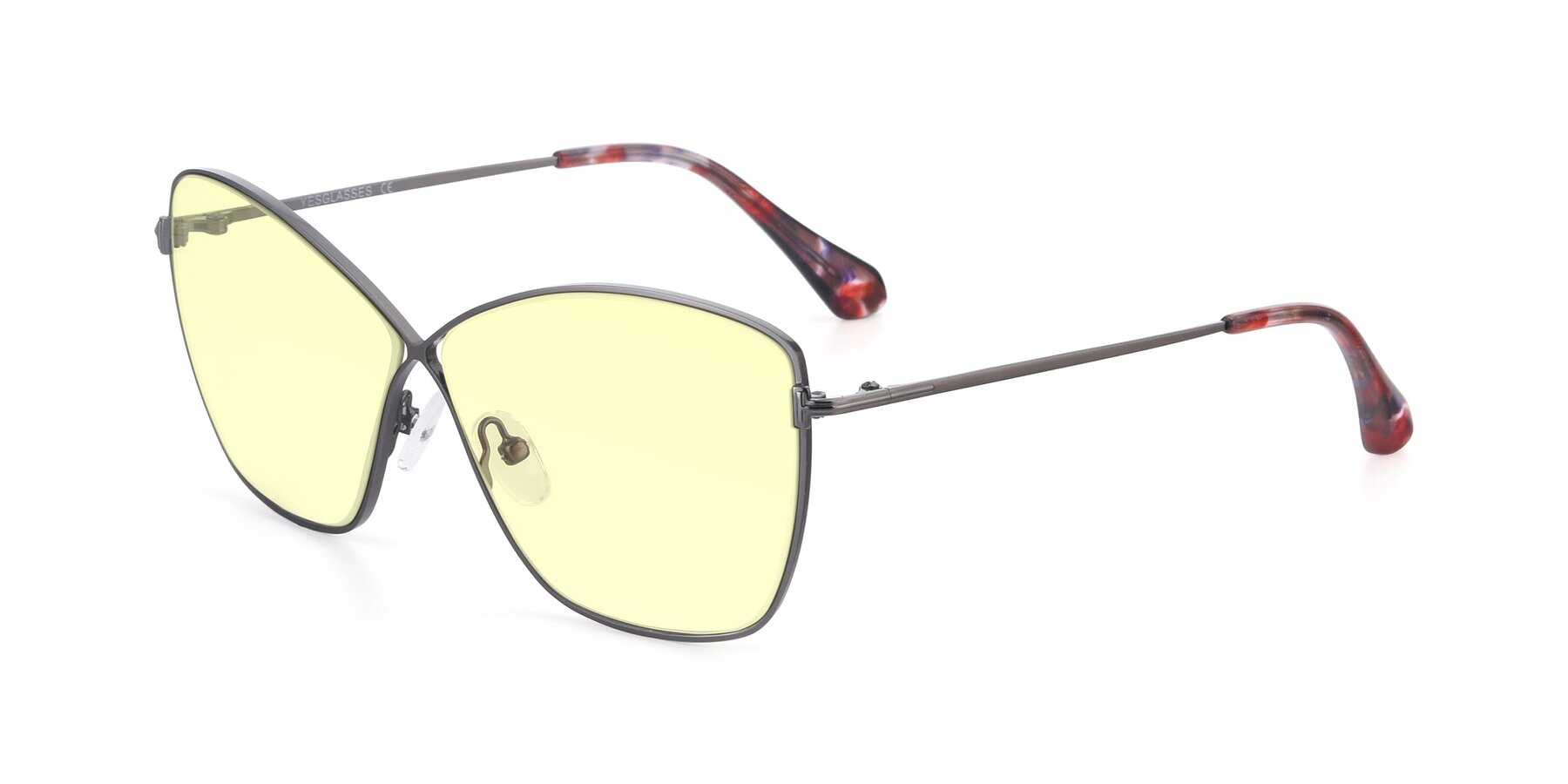 Angle of 9412 in Gunmetal with Light Yellow Tinted Lenses