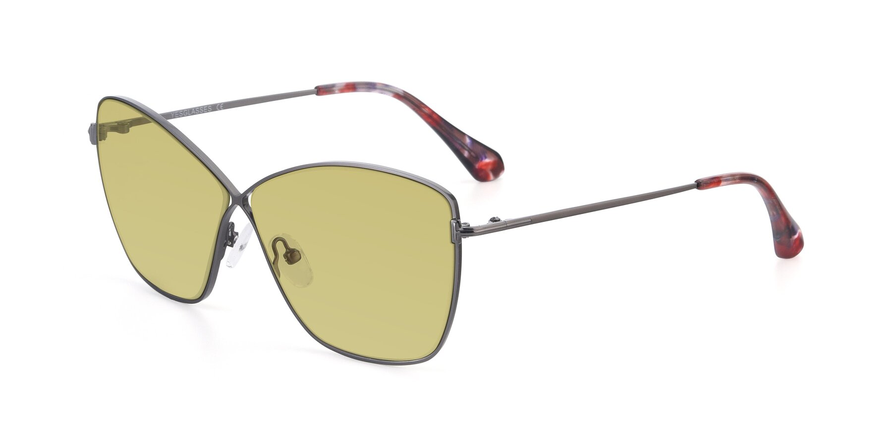 Angle of 9412 in Gunmetal with Medium Champagne Tinted Lenses
