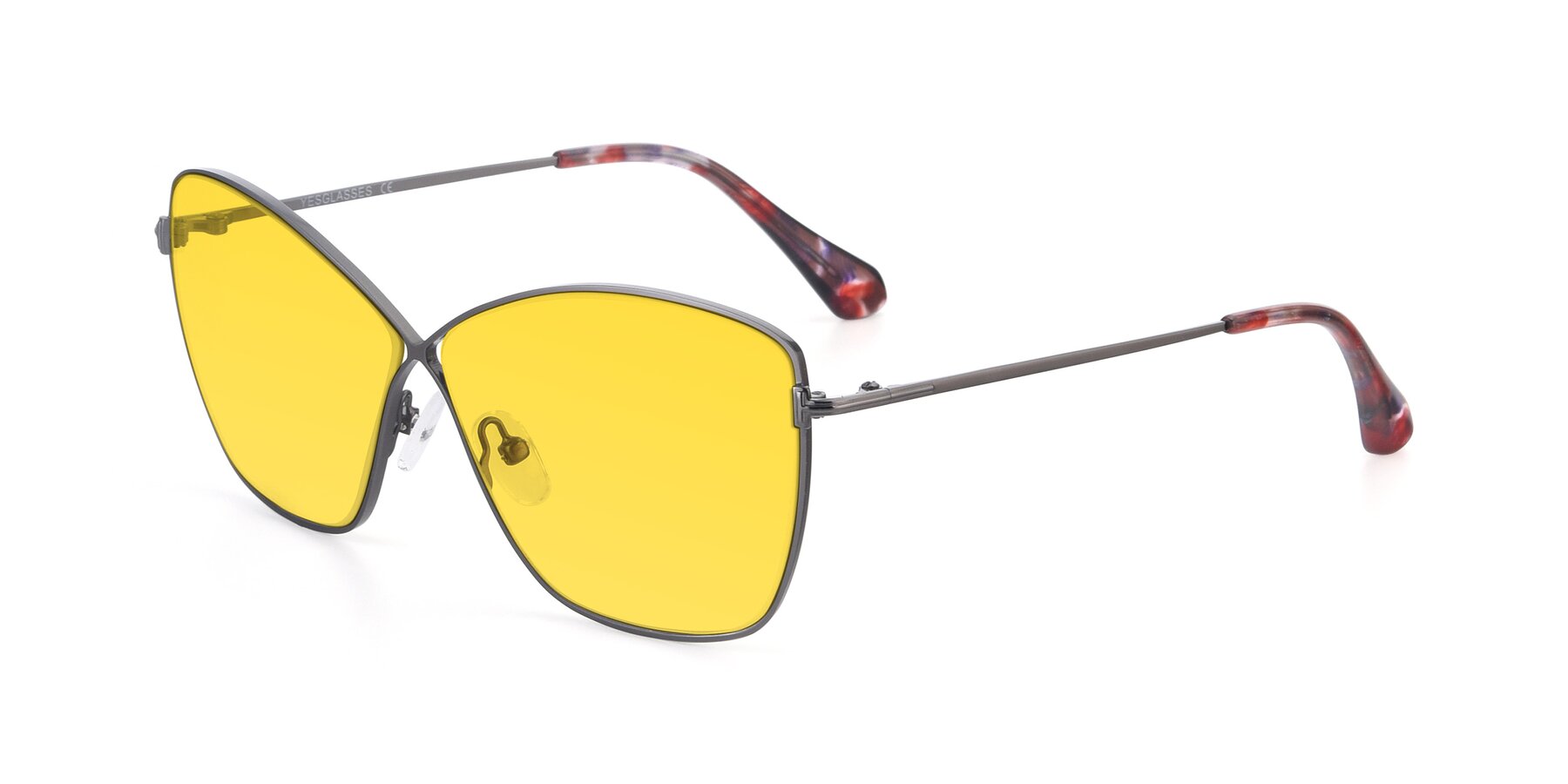 Angle of 9412 in Gunmetal with Yellow Tinted Lenses