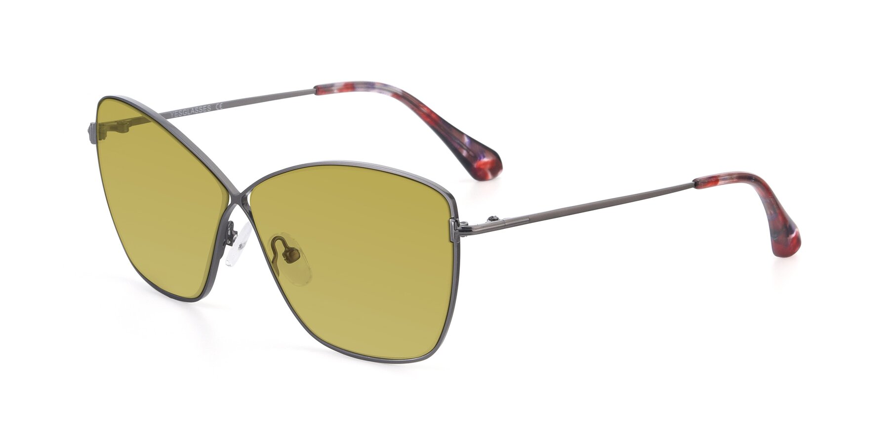 Angle of 9412 in Gunmetal with Champagne Tinted Lenses