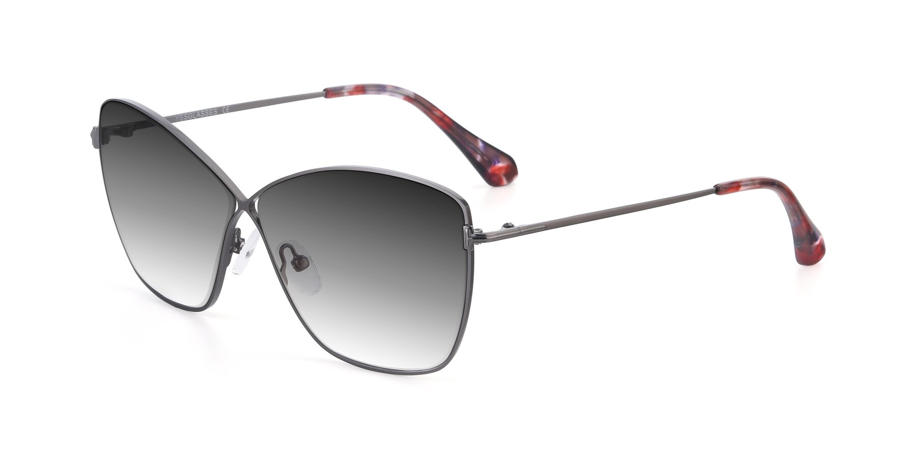 Angle of 9412 in Gunmetal with Gray Gradient Lenses