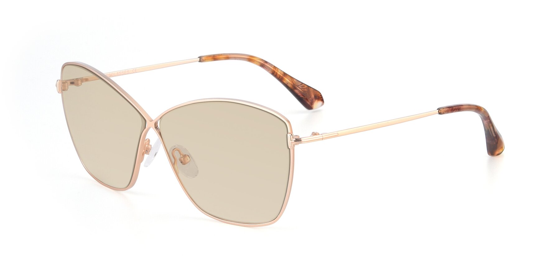 Angle of 9412 in Gold with Light Brown Tinted Lenses