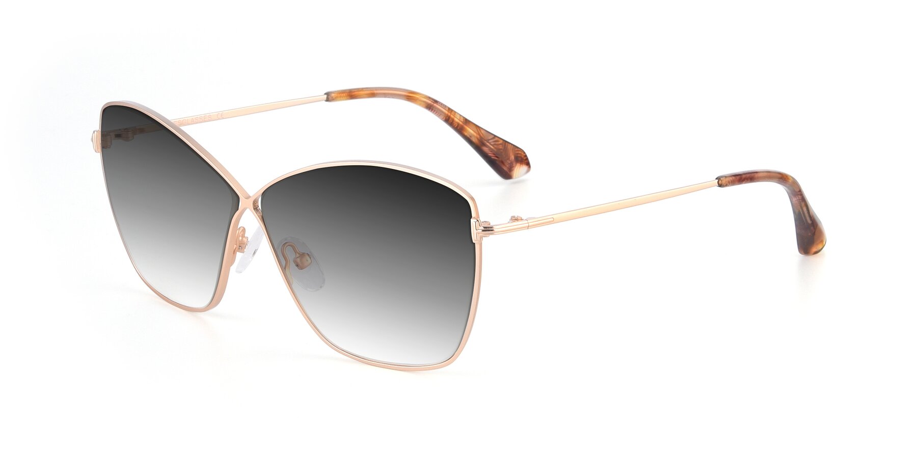 Angle of 9412 in Gold with Gray Gradient Lenses