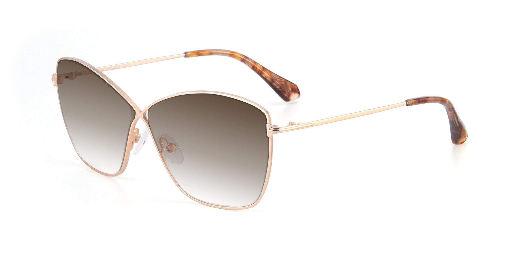 Angle of 9412 in Gold with Brown Gradient Lenses