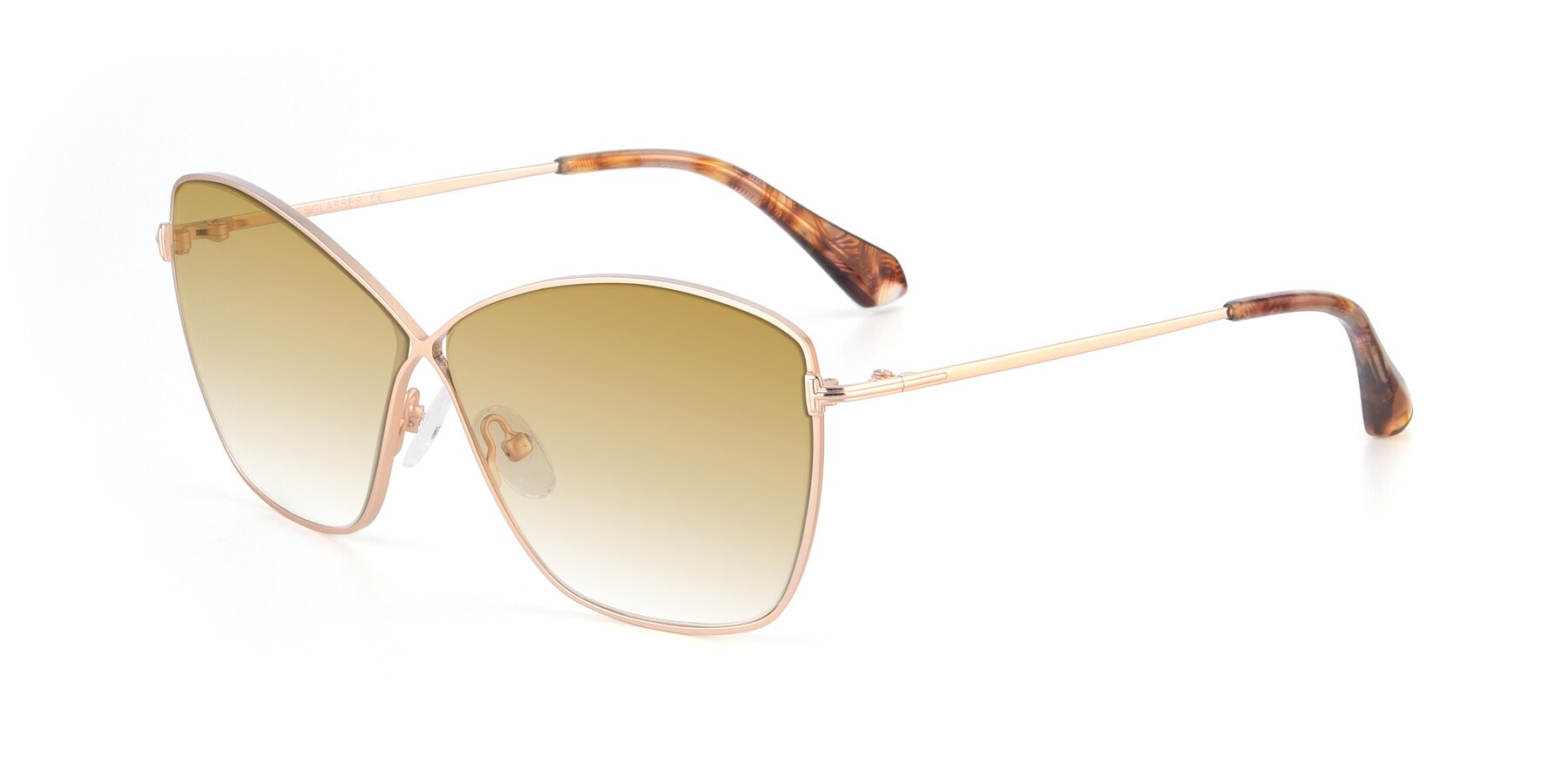 Angle of 9412 in Gold with Champagne Gradient Lenses