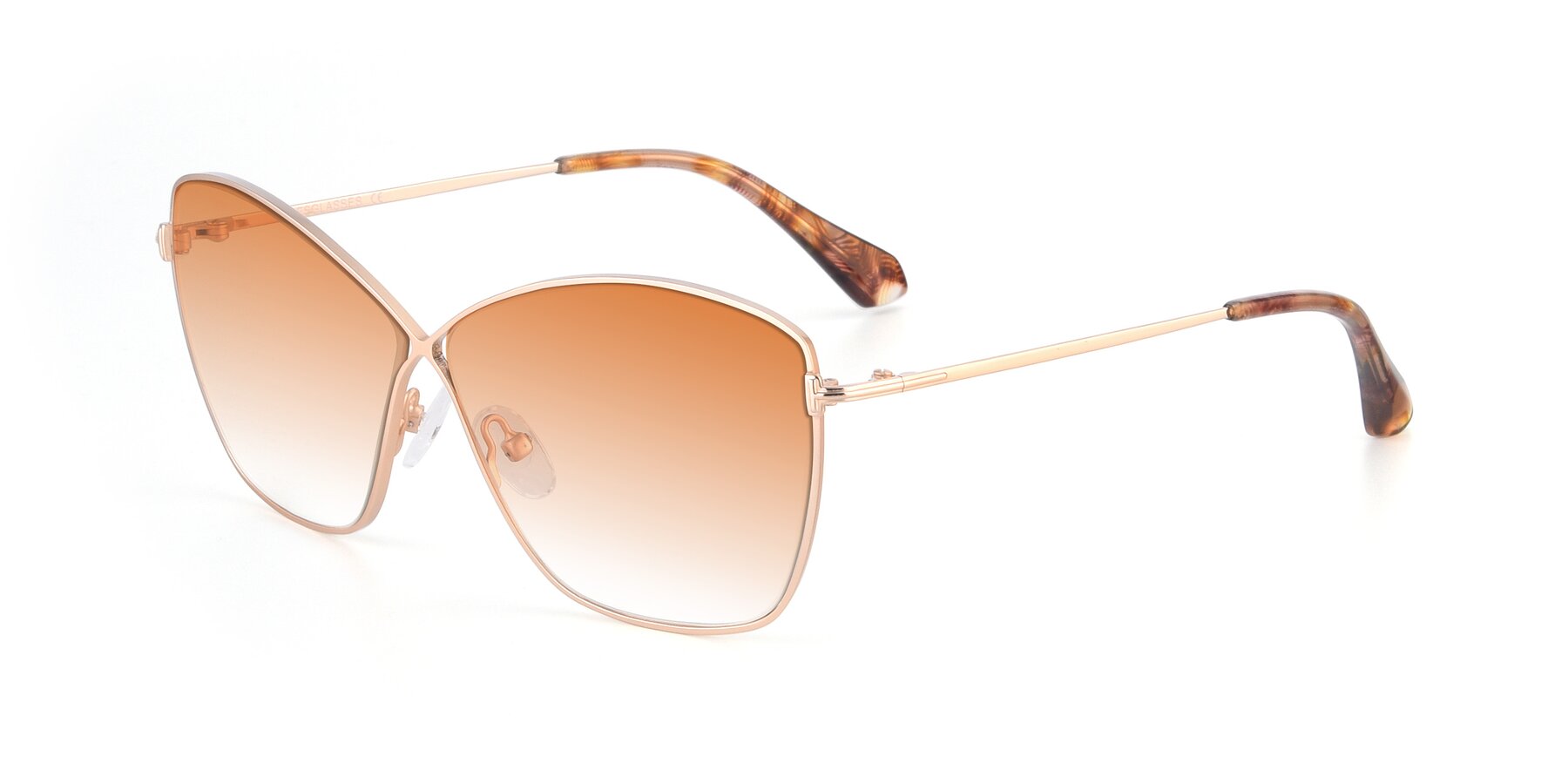 Angle of 9412 in Gold with Orange Gradient Lenses