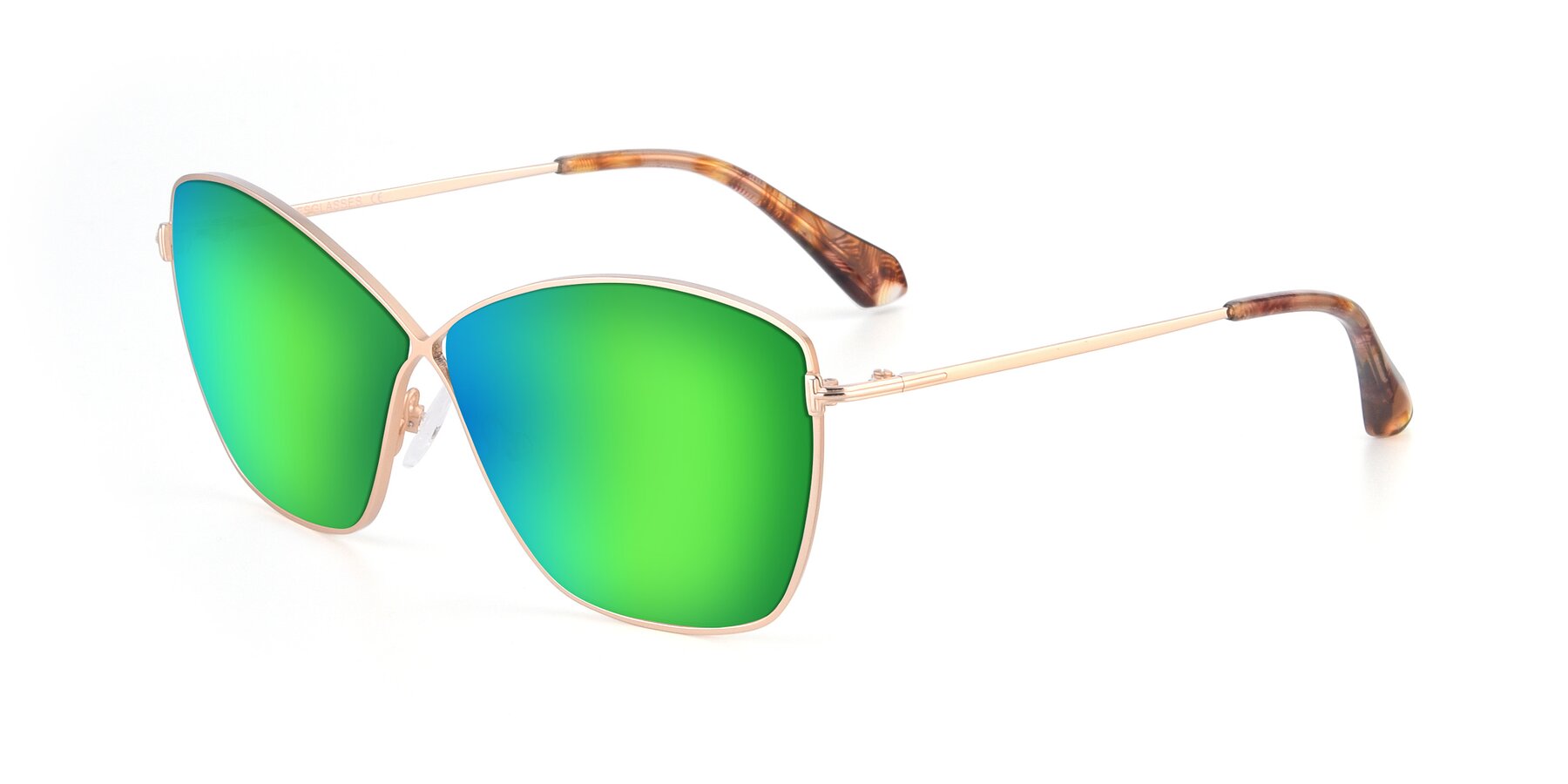 Angle of 9412 in Gold with Green Mirrored Lenses