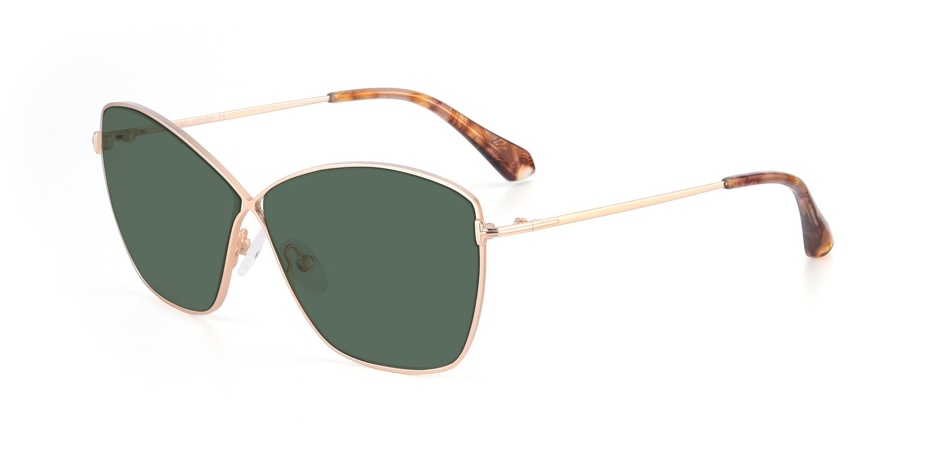 Angle of 9412 in Gold with Green Polarized Lenses