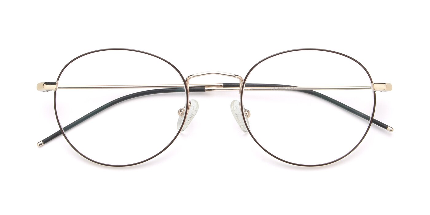 9458 - Gold / Brown Reading Glasses