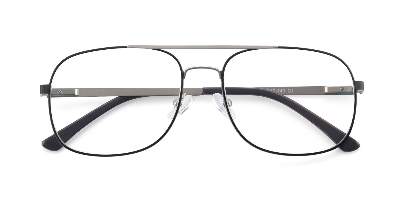 9487 - Black / Silver Eyeglasses