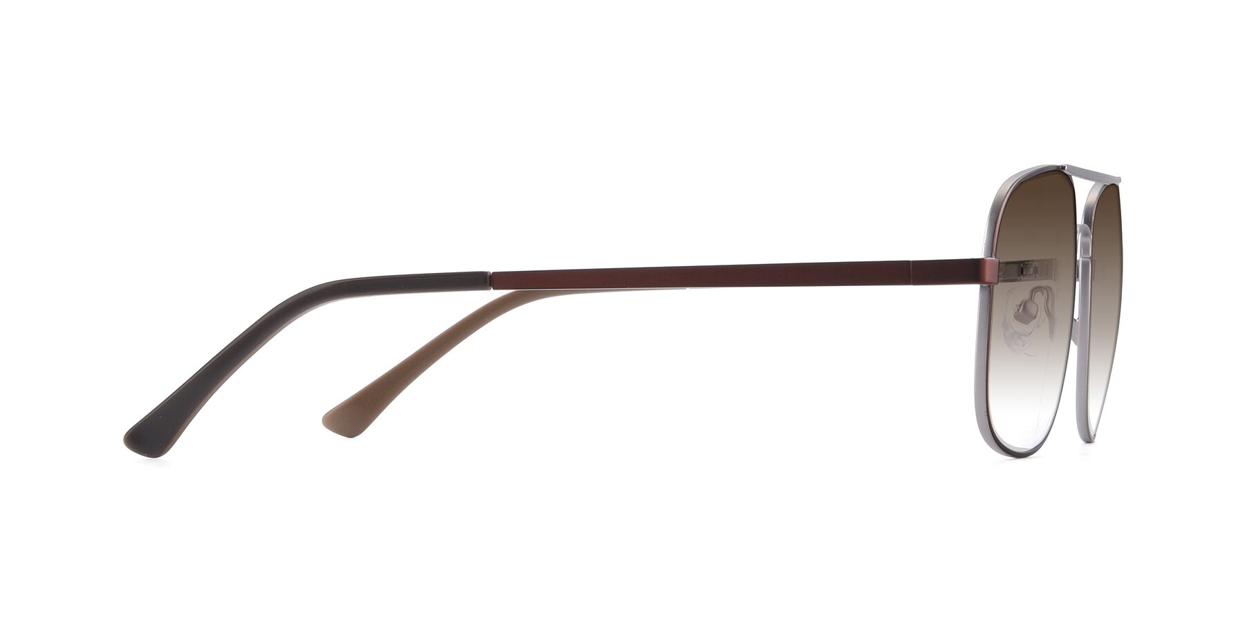 Side of 9487 in Brown-Silver with Brown Gradient Lenses