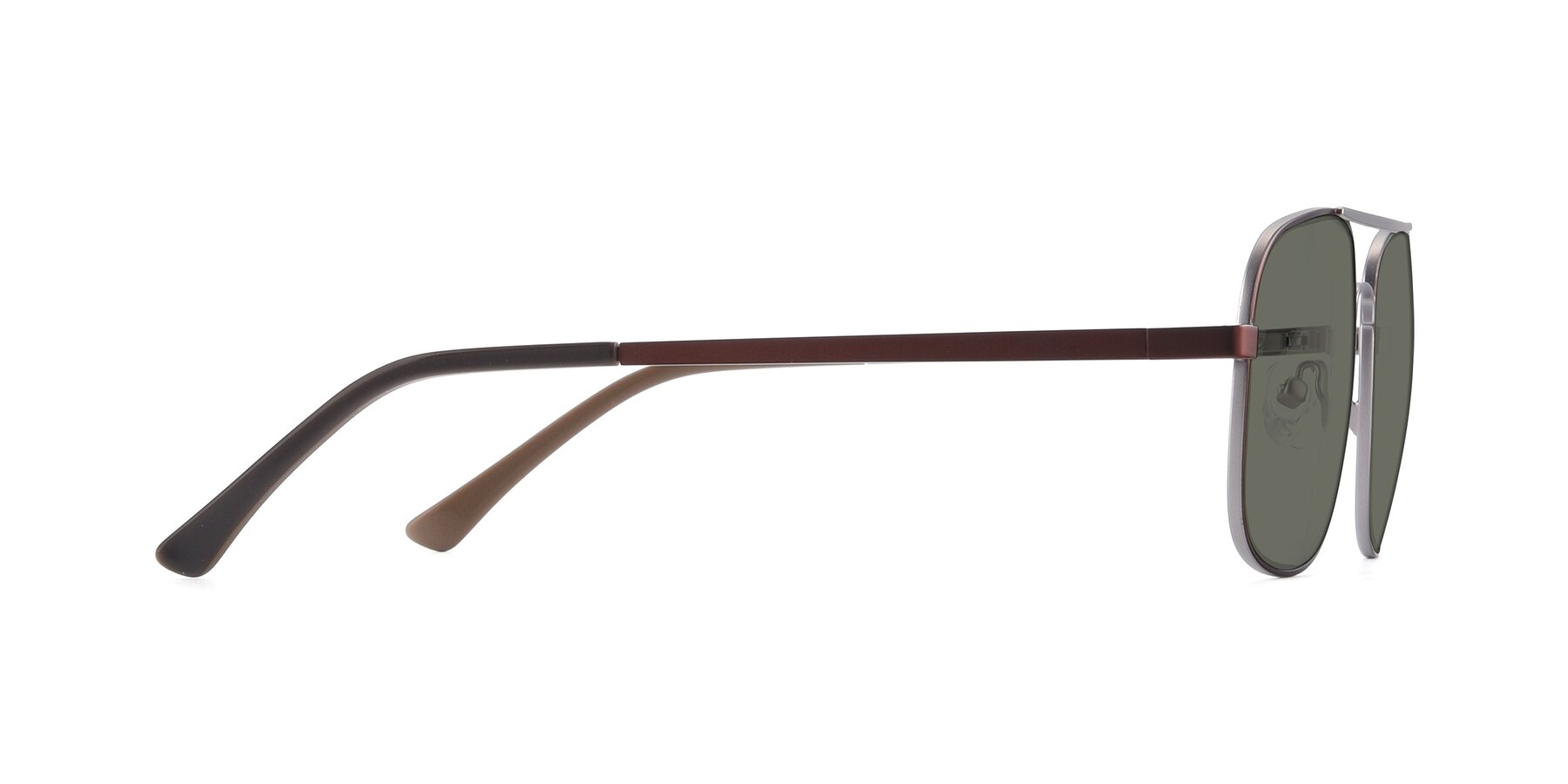 Side of 9487 in Brown-Silver with Gray Polarized Lenses