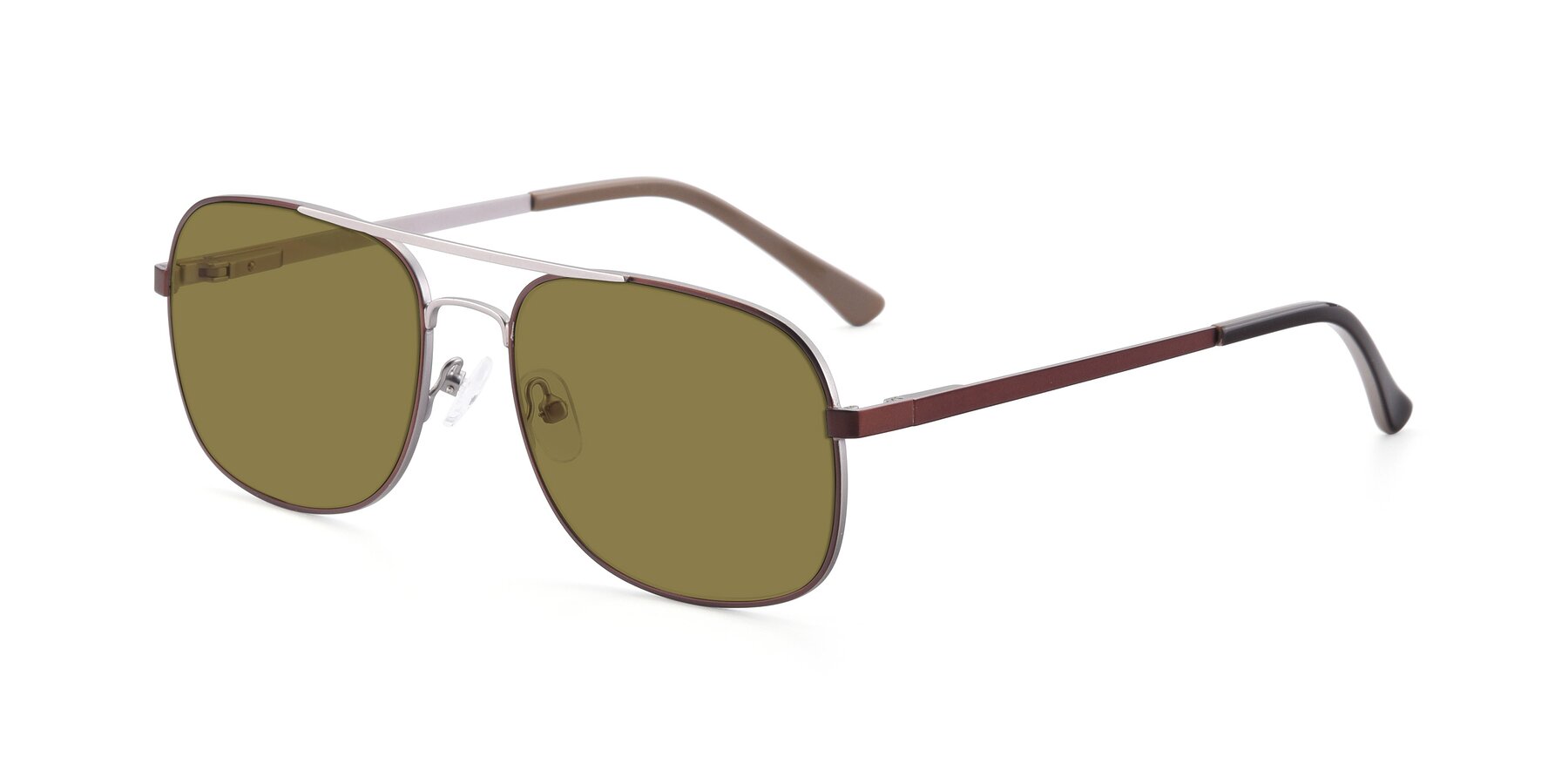 Angle of 9487 in Brown-Silver with Brown Polarized Lenses