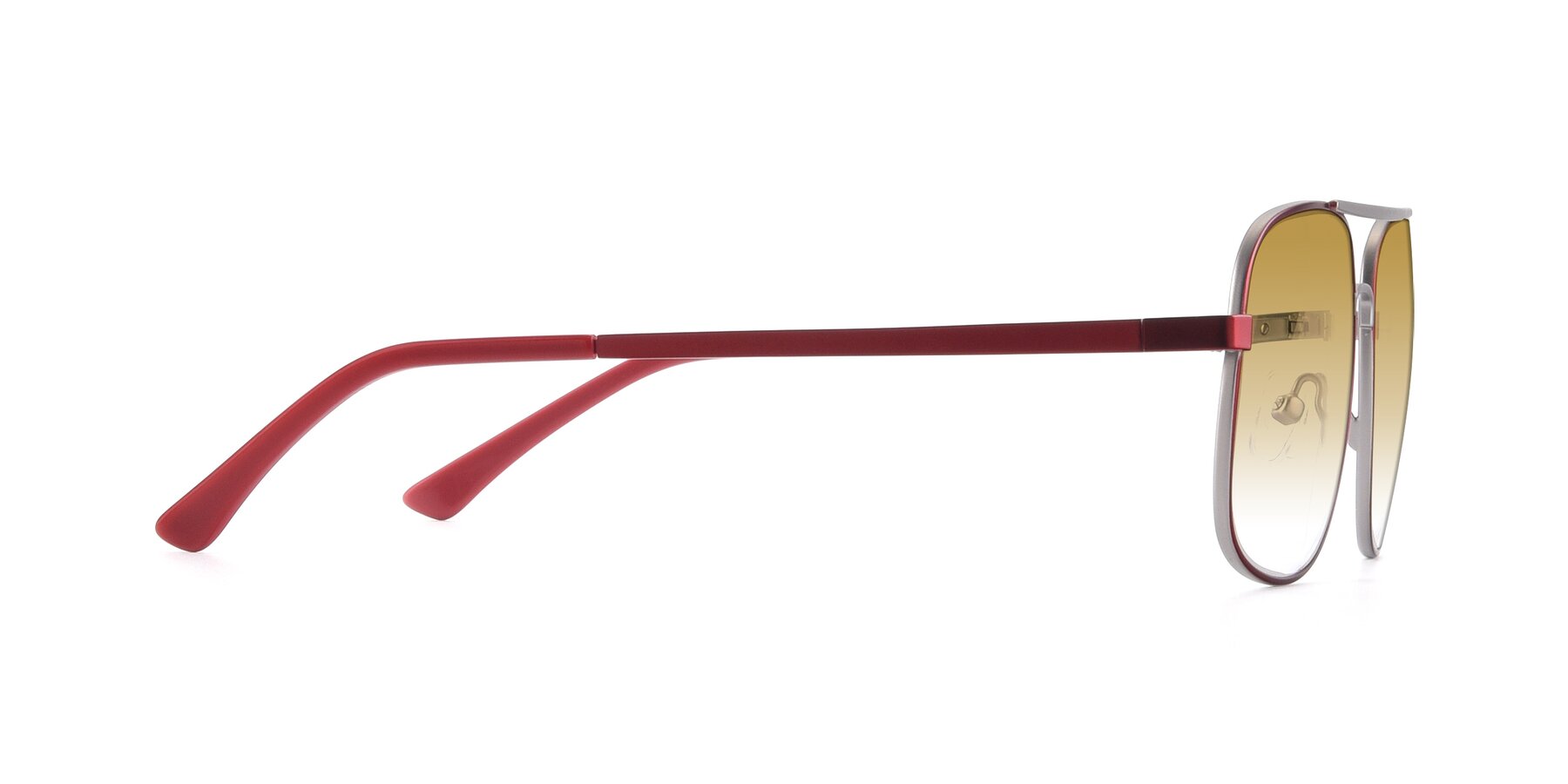 Side of 9487 in Wine-Silver with Champagne Gradient Lenses