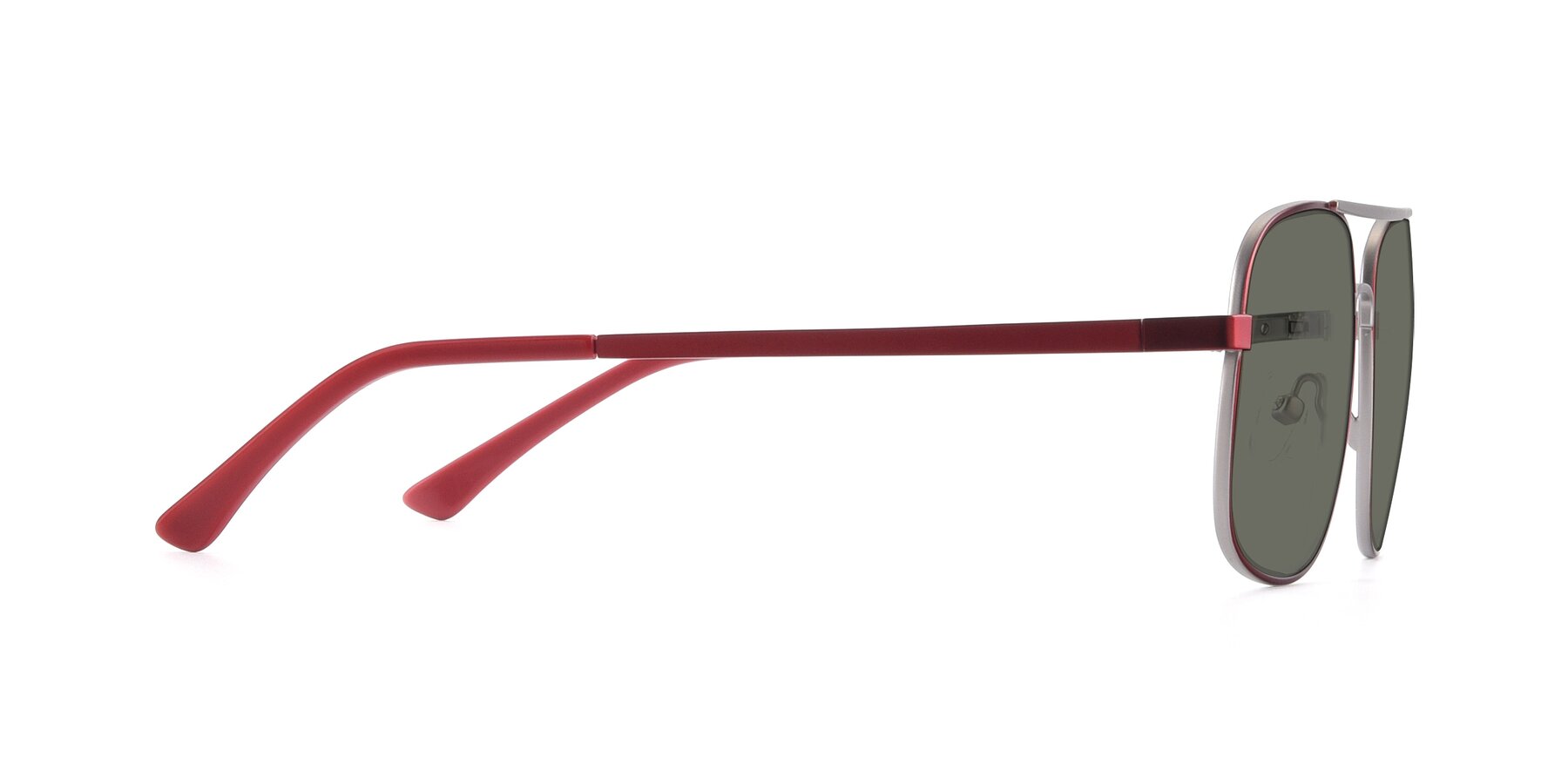 Side of 9487 in Wine-Silver with Gray Polarized Lenses