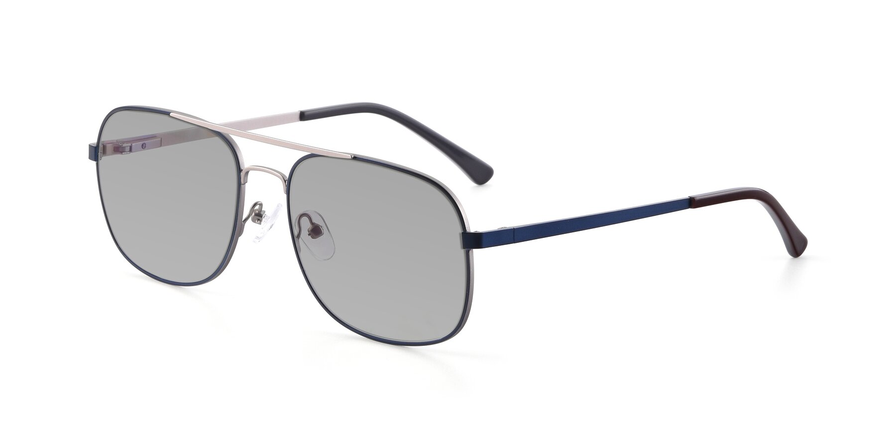 Angle of 9487 in Blue-Silver with Light Gray Tinted Lenses
