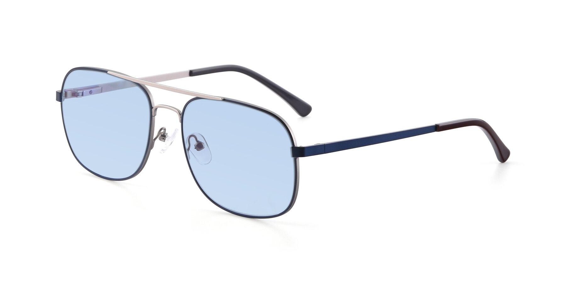 Angle of 9487 in Blue-Silver with Light Blue Tinted Lenses